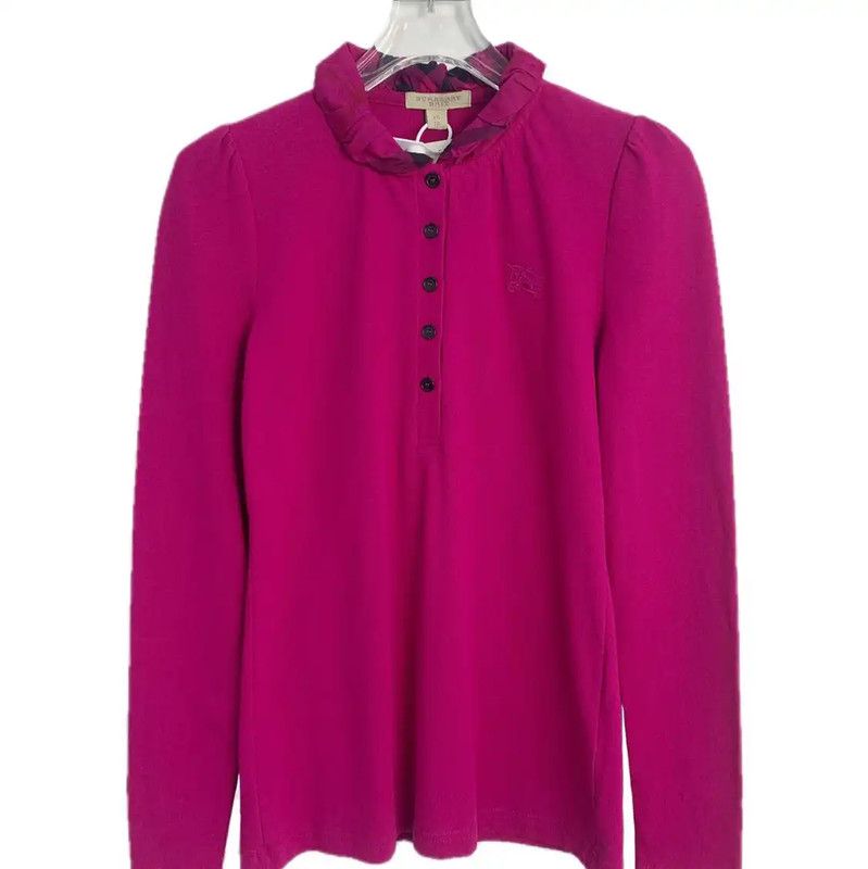 Burberry Pink Cotton XS Long Sleeve T-Shirt