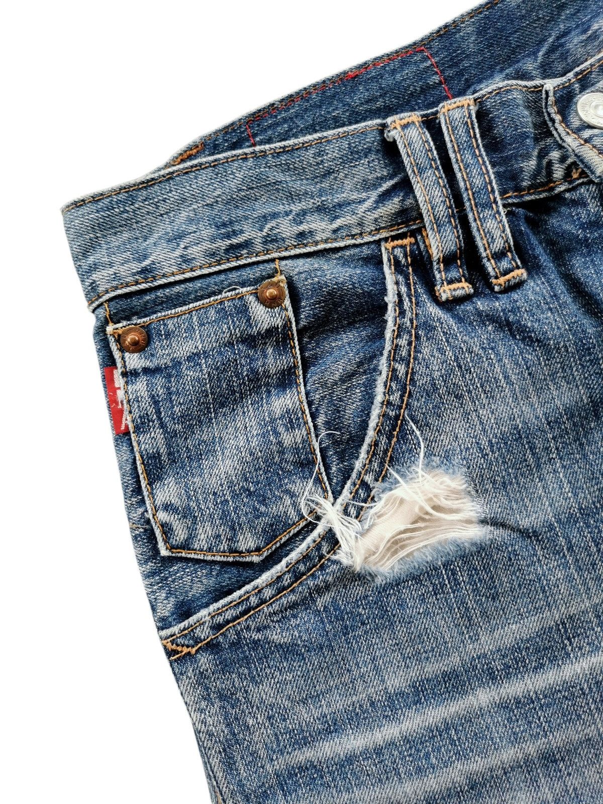 Punk and Yo Rna Inc Distressed Studded Pocket Punk Jeans Size US 30 / EU 46 - 8 Thumbnail