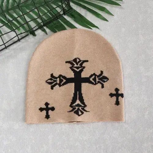 VIBE Beige Knit Slouchy Beanie Hat 2024 Size ONE SIZE - 1 Thumbnail