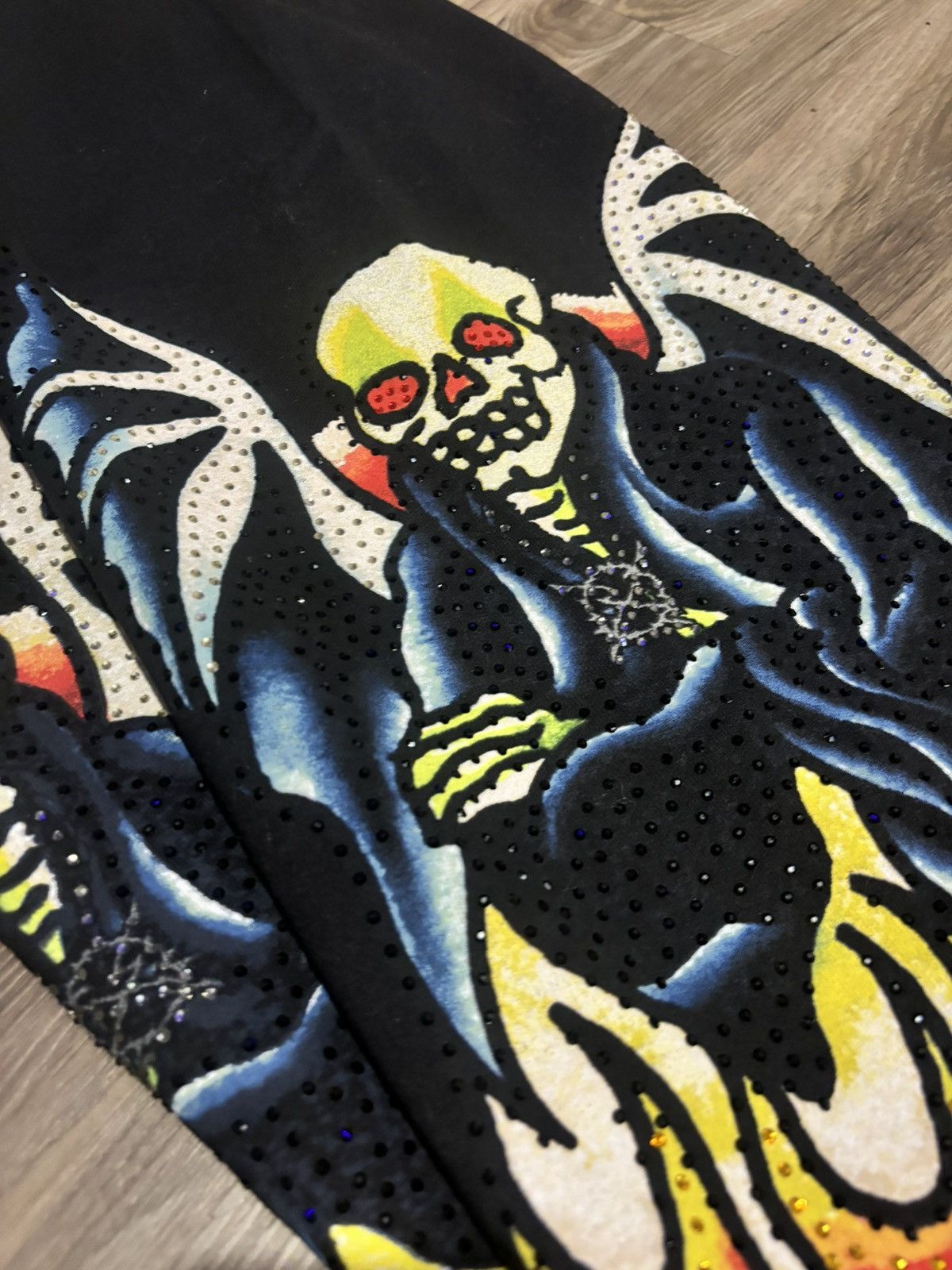 Ed Hardy × Ken Carson Ed Hardy x Ken Carson ComplexCon Rhinestone Sweatpants Size US 34 / EU 50 - 5 Thumbnail