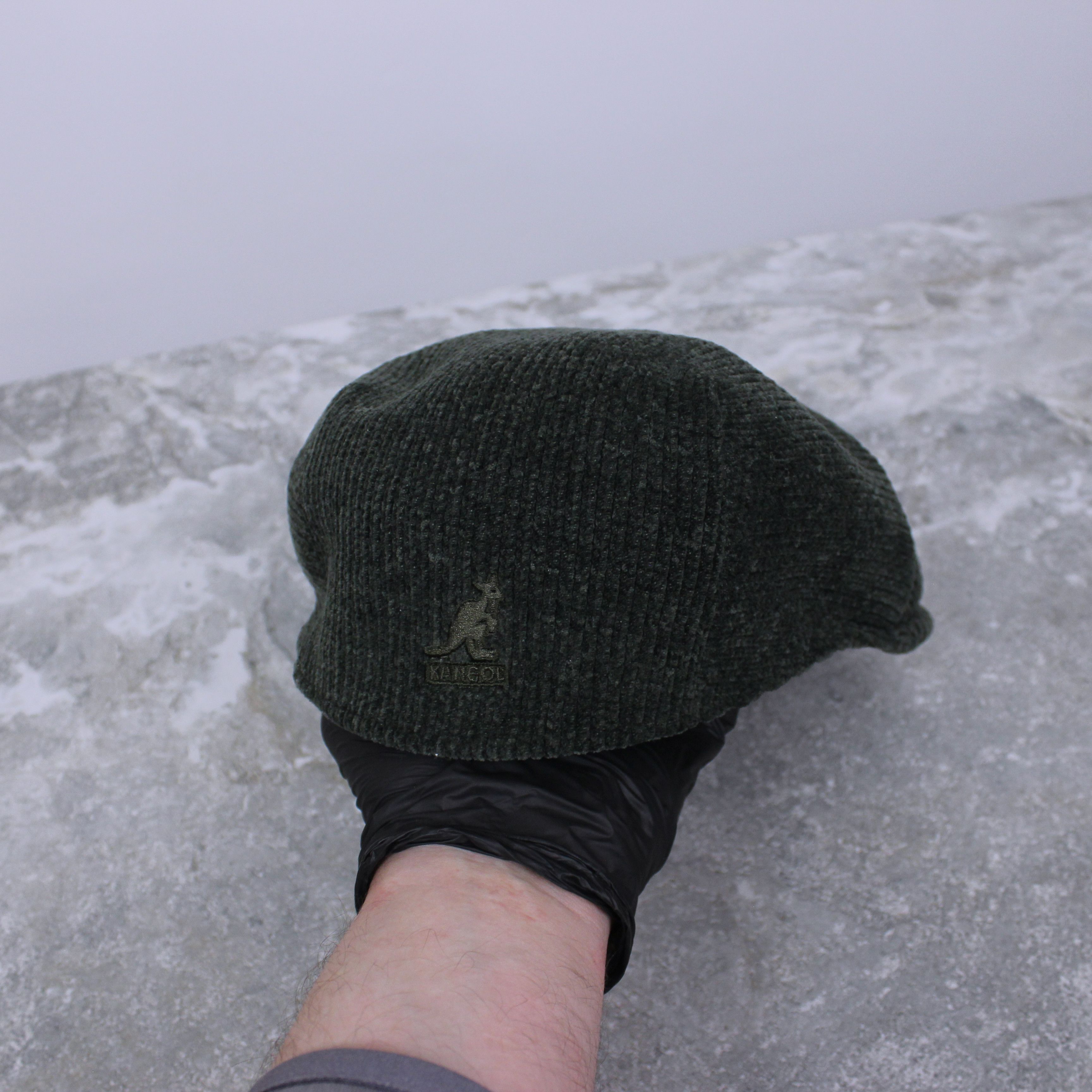 Kangol Kangol flat hat cap men velvet green olive Size ONE SIZE - 3 Thumbnail