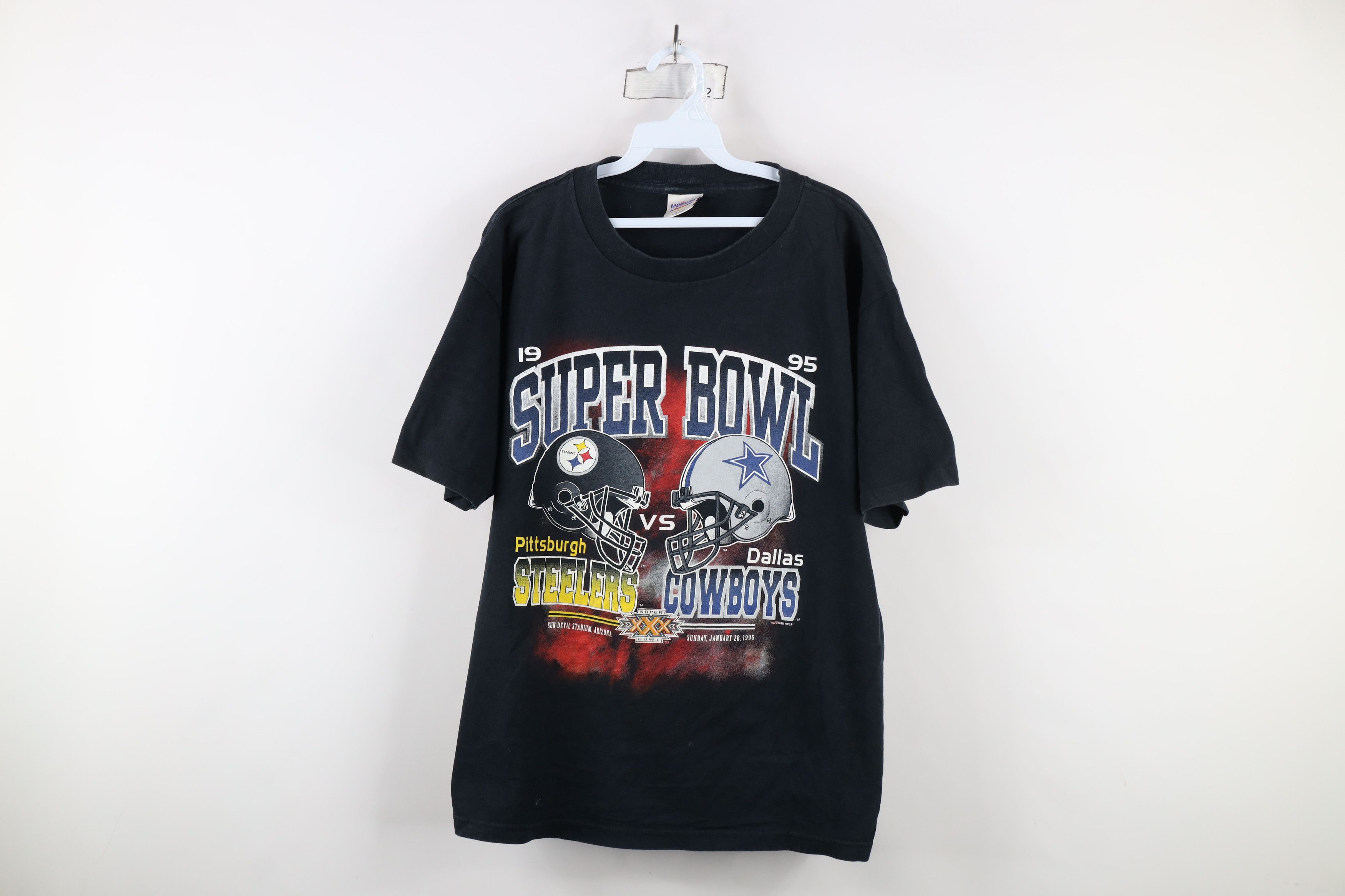 Vintage Vintage 90s Pittsburgh Steelers Dallas Cowboys T-Shirt USA Size US L / EU 52-54 / 3 - 1 Thumbnail