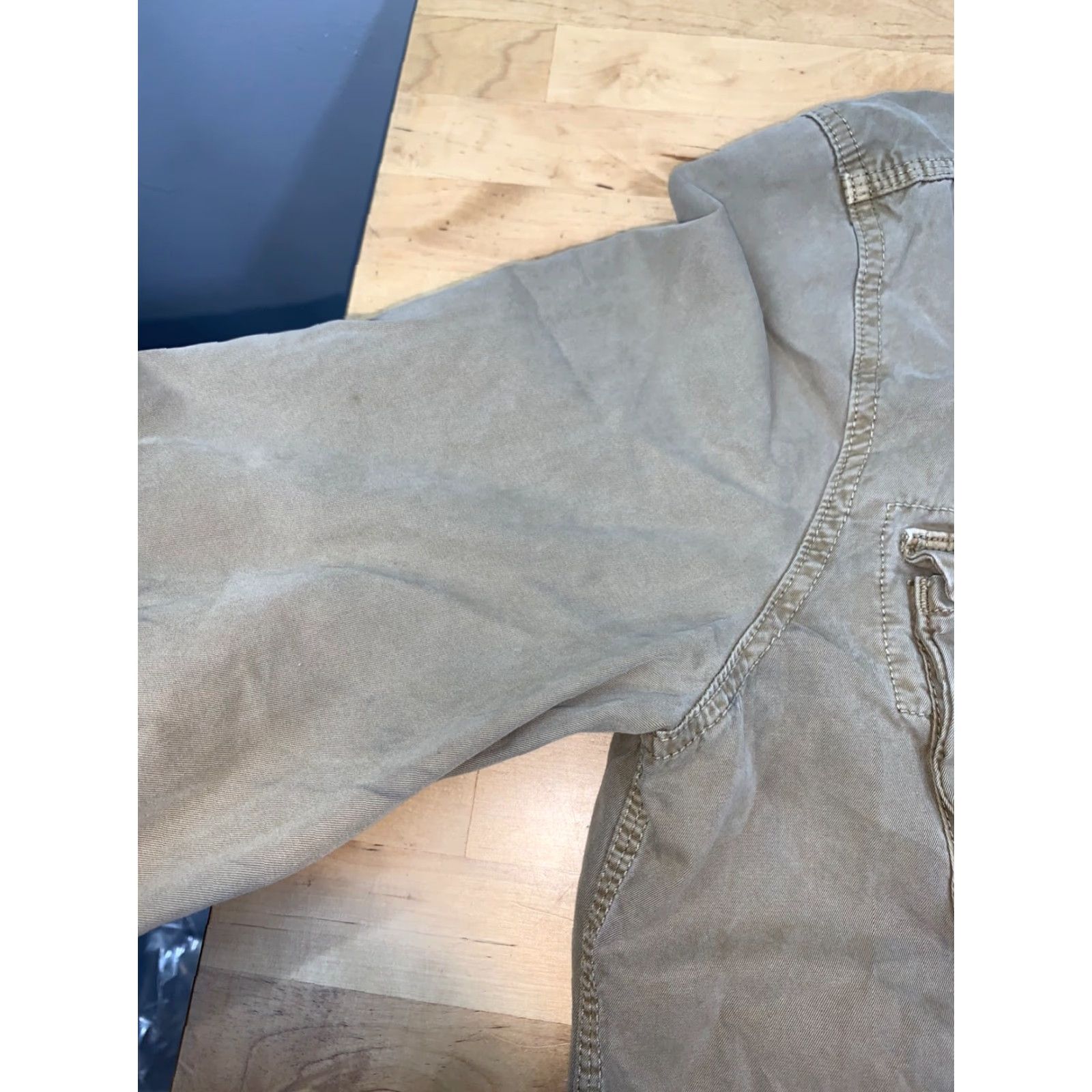 Lucky Brand Lucky Brand Utility Jacket Womens L Tan Casual Pockets Button Zip10088 Size L / US 10 / IT 46 - 7 Thumbnail