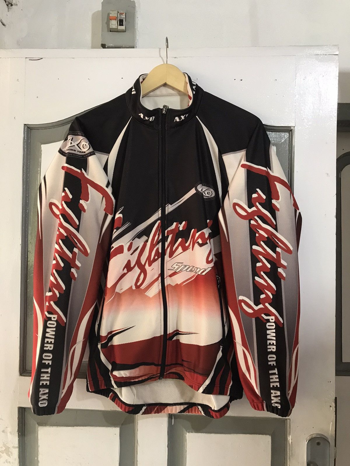 Fox Racing × Sports Specialties Vintage 90s Axo Sports World Fighting Jacket Size US L / EU 52-54 / 3 - 1 Thumbnail
