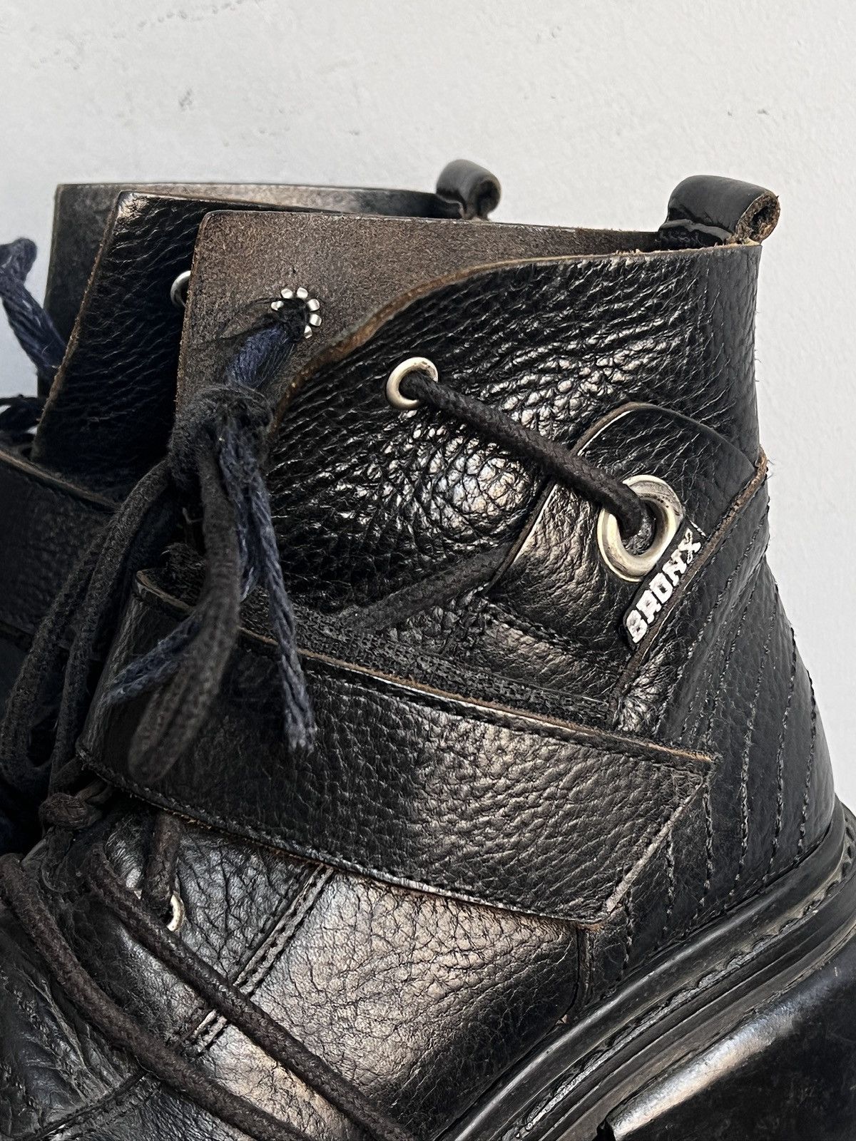 Dirk Bikkembergs Laced gothic platform leather ankle boots new rock y2k Size US 5.5 / EU 38 - 8 Thumbnail