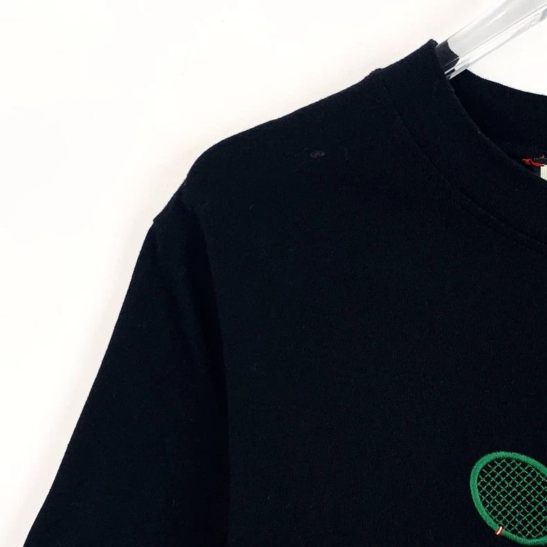 Gucci Gucci Black logo letter embroidery cotton round-neck short- Size US S / EU 44-46 / 1 - 3 Thumbnail