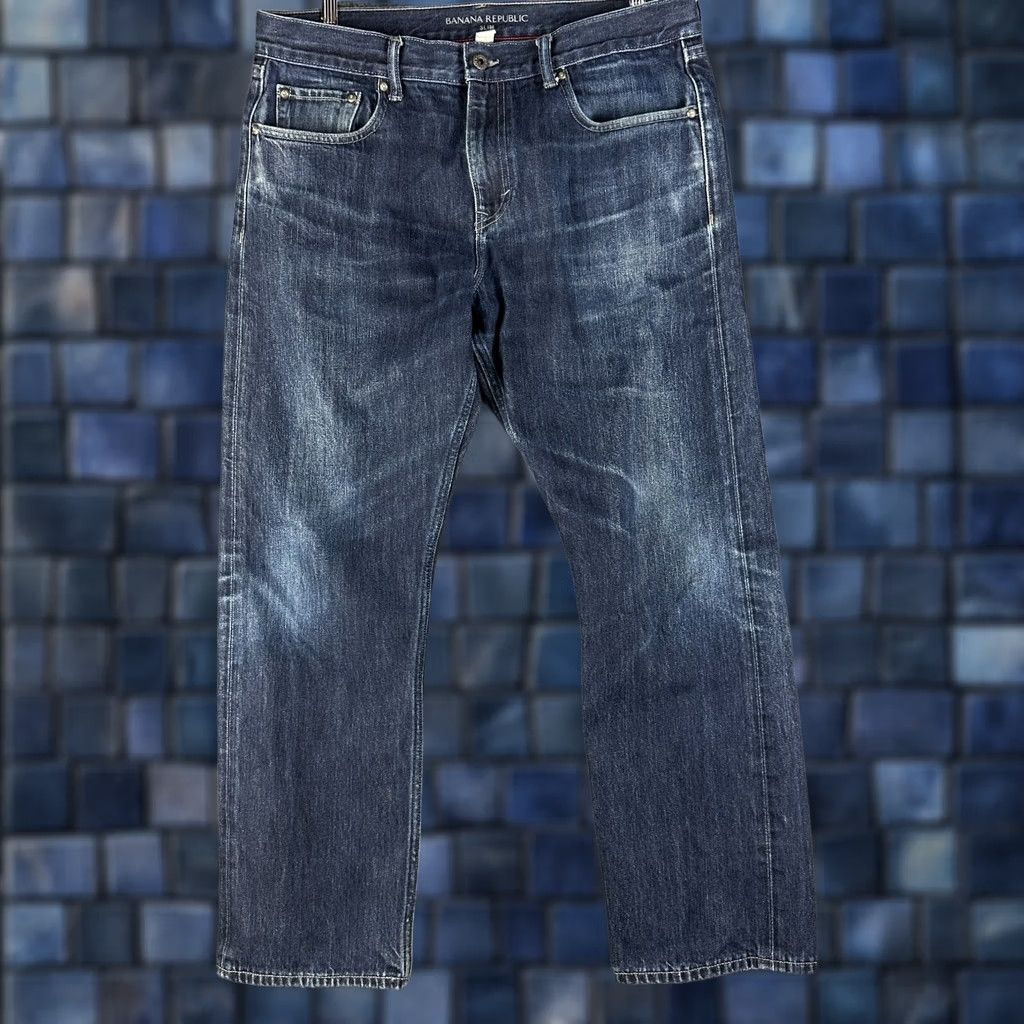 Banana Republic Banana Republic Jeans Mens 36 Slim Fit Blue Cotton Pockets Belt Loops Size US 36 / EU 52 - 1 Thumbnail
