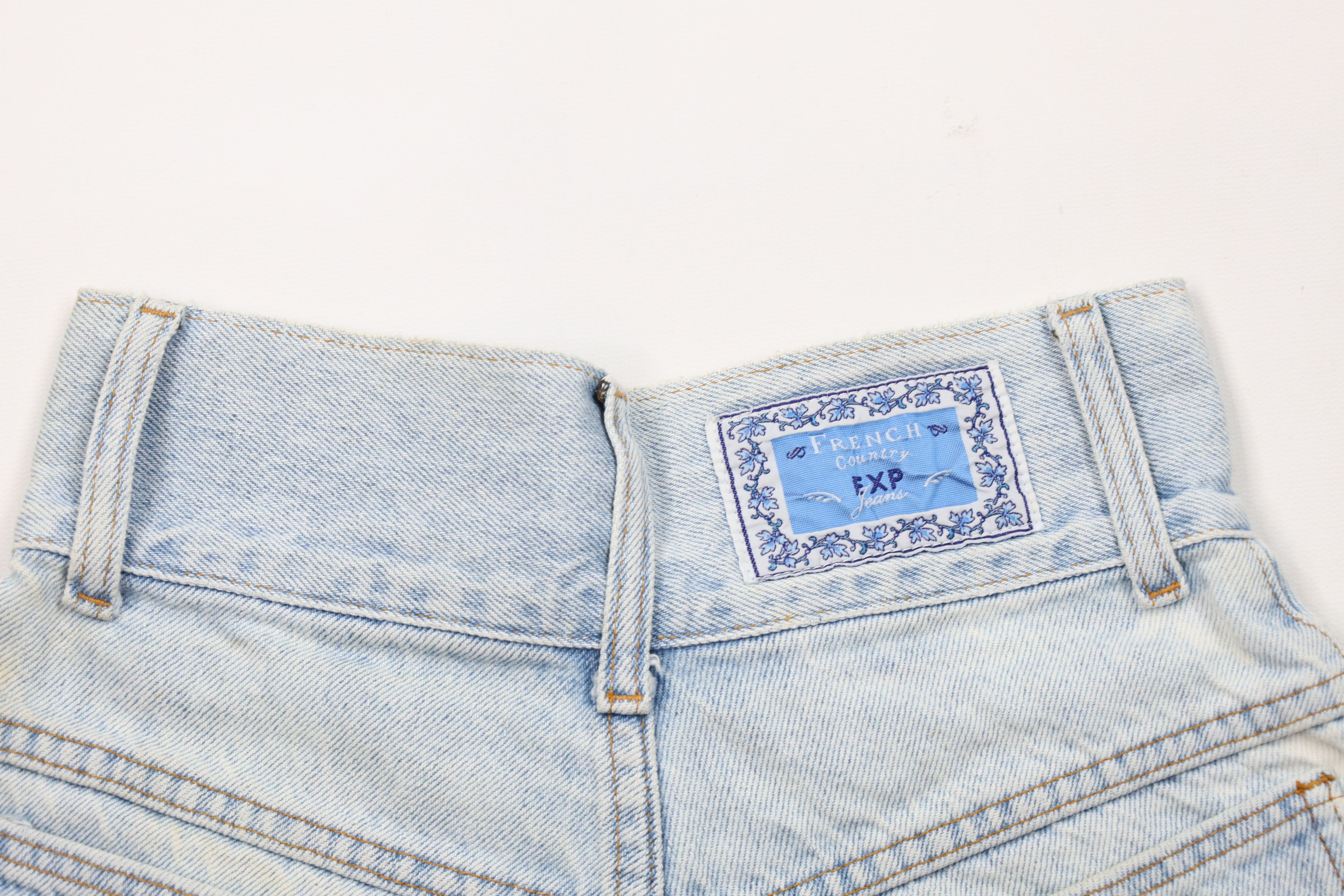 Vintage Vintage 90s Streetwear Cuffed Denim Jean Shorts Jorts USA Size 27" / US 4 / IT 40 - 12 Thumbnail