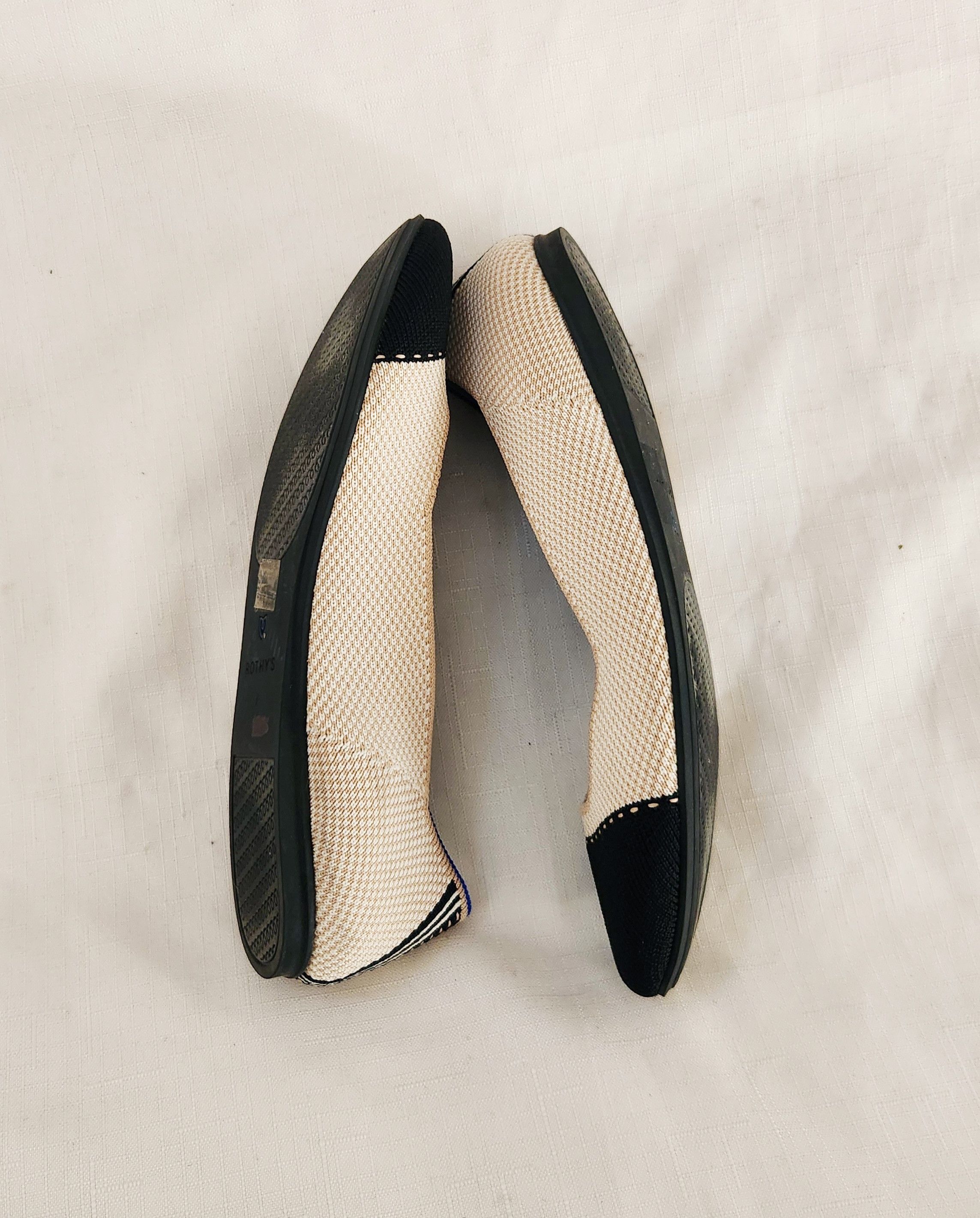 Designer ROTHYS Tuxedo ECO FRIENDLY THE SQUARE SLIP ON FLATS SIZE 7 Size US 7 / IT 37 - 3 Thumbnail