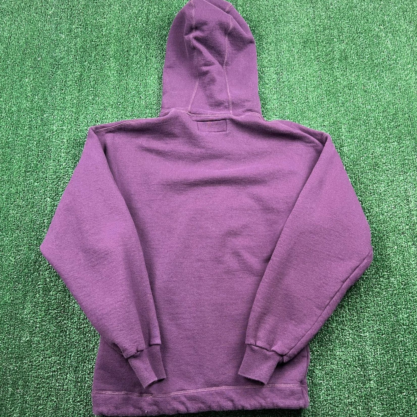 Vintage VINTAGE L.L. Bean Russell Athletic Hoodie Men S Purple 90s Pullover Hooded Kangaroo Pocket Drawstring Hem Size US S / EU 44-46 / 1 - 6 Thumbnail