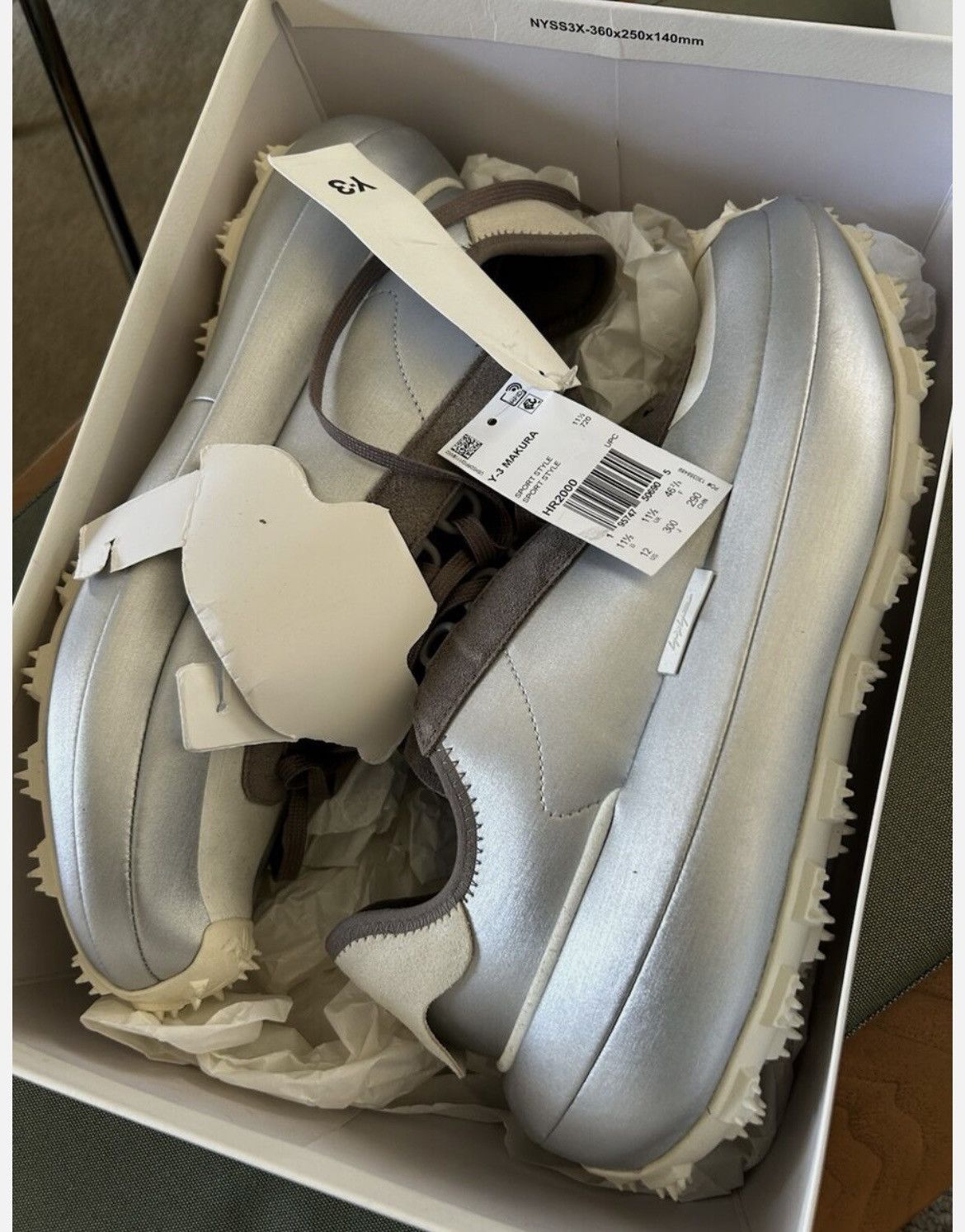 Y-3 Makura Leather Suede sneaker new Size US 12 / EU 45 - 1 Thumbnail