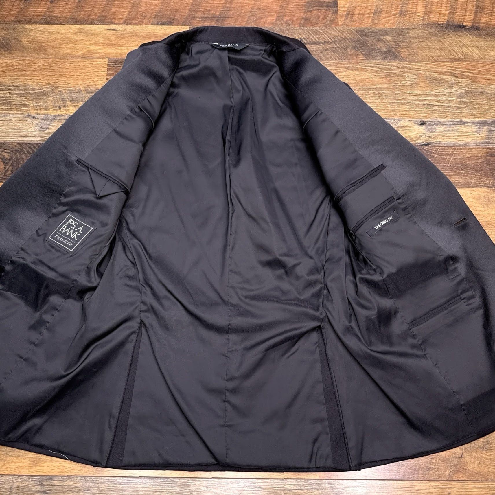 Jos. A. Bank Jos A Bank Traveler Tuxedo Suit 38 Regular Black 32 Waist Pants 2 Piece Formal Shirt? Size 38R - 3 Thumbnail
