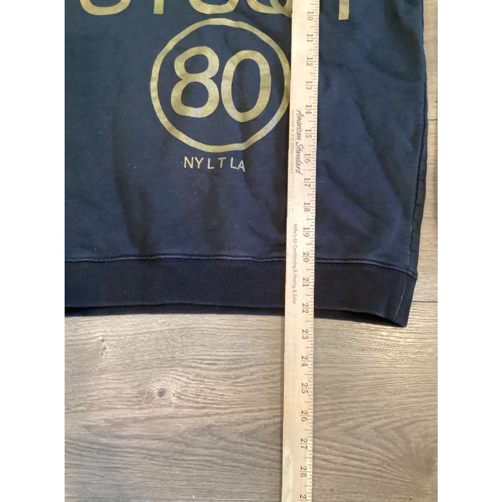 Vintage VINTAGE Stussy Sweatshirt Shirt Unisex Adults S Black Gold Spellout 90s 2000s Streetwear Mens Womens Size S / US 4 / IT 40 - 7 Thumbnail