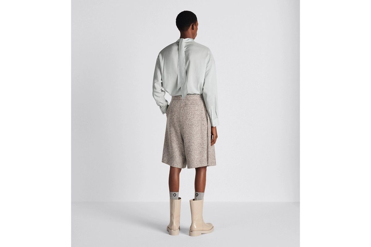 Dior o1bcso1str1124 Pleated Kilt-Shorts in Beige Size US 40 / EU 56 - 6 Thumbnail