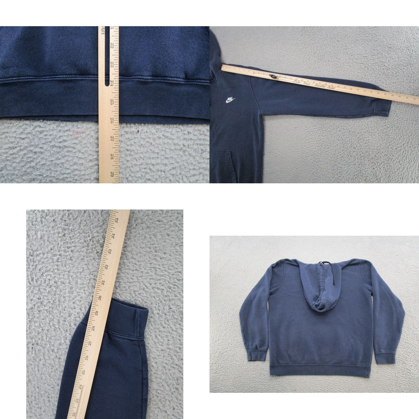 Nike VTG Nike Blue Tag Embroidered Spell Out Hoodie Sweatshirt SZ Large Pullover Mens L Blue Embroidered Nike Hoodie Pullover Sports All Seasons Hooded Size US L / EU 52-54 / 3 - 8 Thumbnail