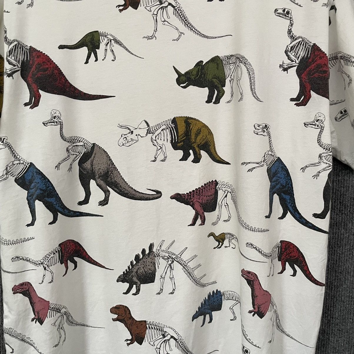 Beauty Beast Dinosaur All Over Print Art T Shirt Size US L / EU 52-54 / 3 - 2 Thumbnail