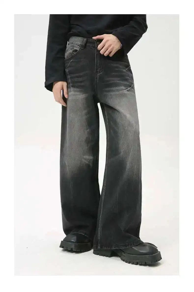 Japanese Brand Baggy Wide Leg Denim Jeans Size US 32 / EU 48 - 6 Thumbnail