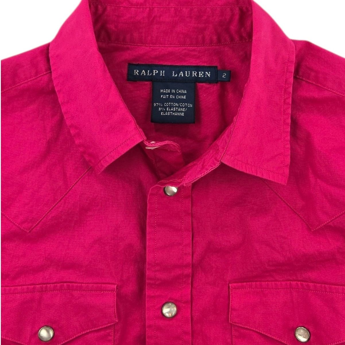 Ralph Lauren Ralph Lauren |Pink Western Style Shirt w/Pearl Snaps| Size 2 Size XS / US 0-2 / IT 36-38 - 3 Thumbnail