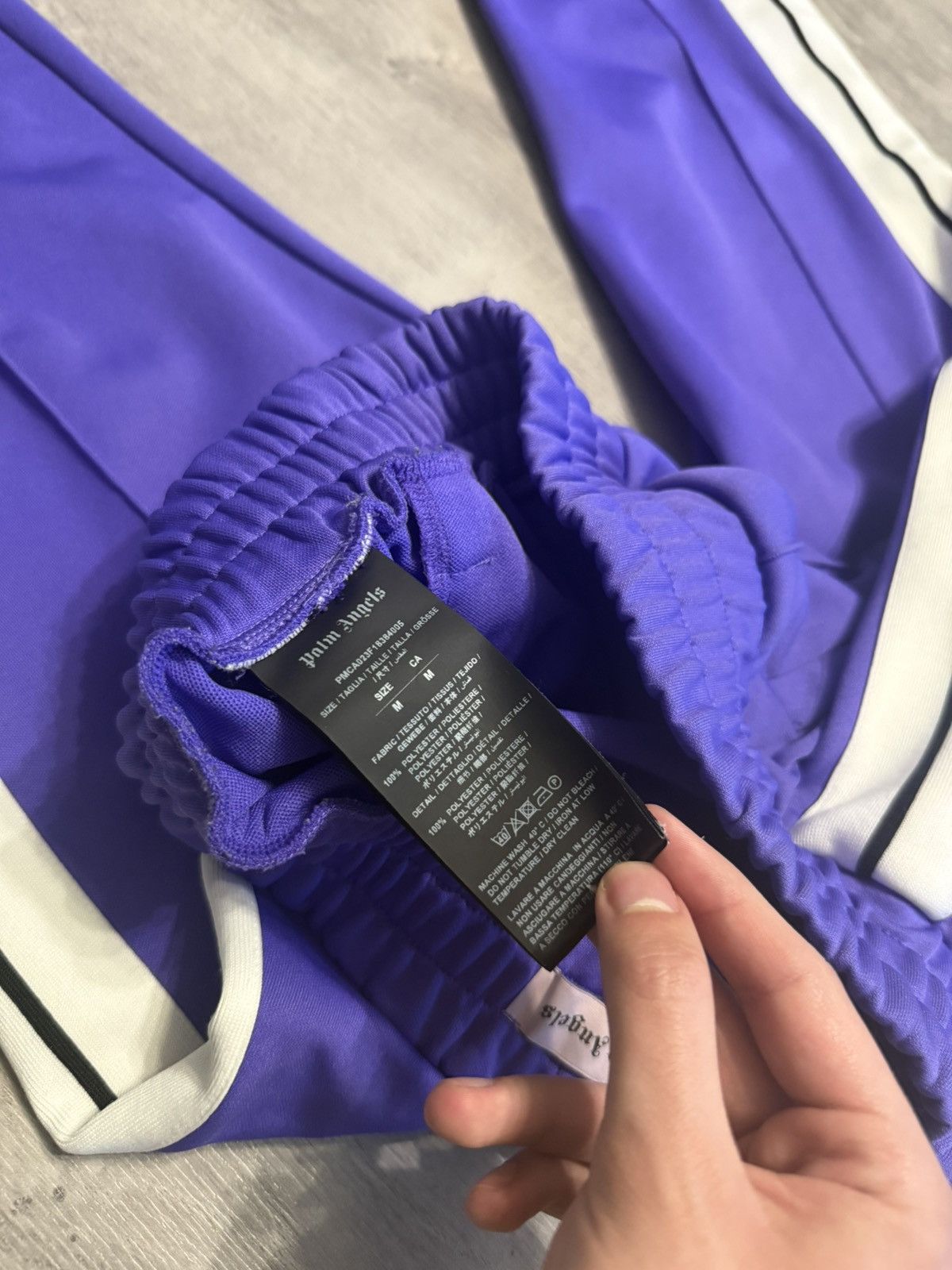 Palm Angels Palm Angels Purple Track Pants Trousers Sweatpants Size US 31 - 10 Thumbnail