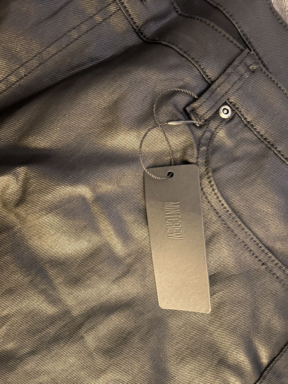 Mintcrew Mintcrew "Coated Denim" Carpenter Black Jeans Size US 44 / EU 60 - 2 Thumbnail
