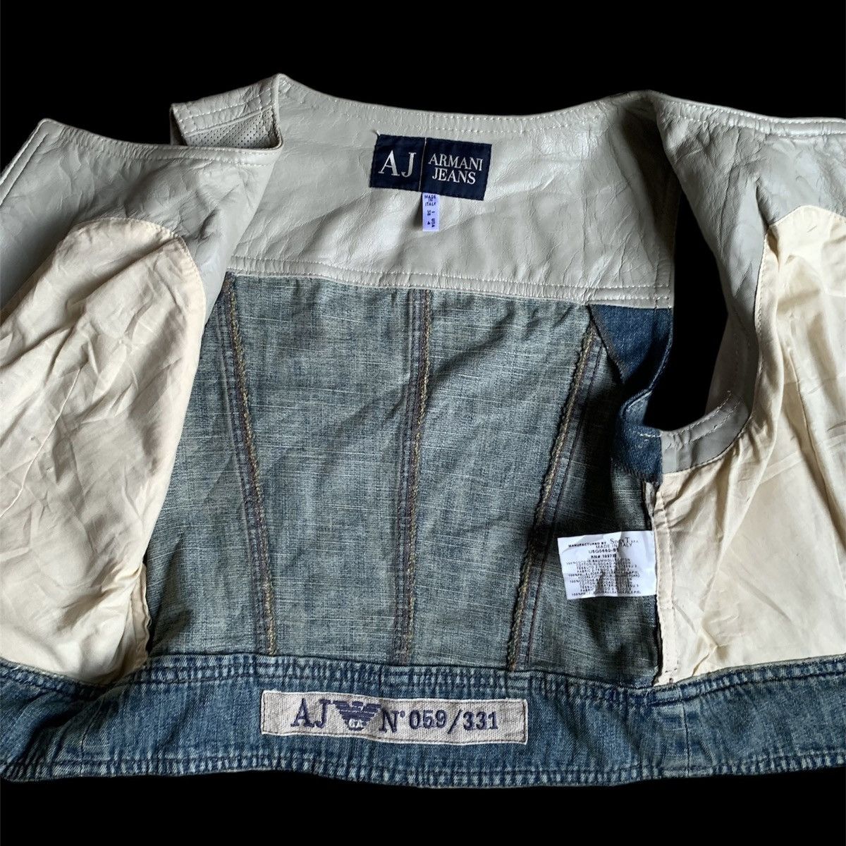 Armani × Designer × Vintage Armani jeans vest jacket Size S / US 4 / IT 40 - 6 Thumbnail