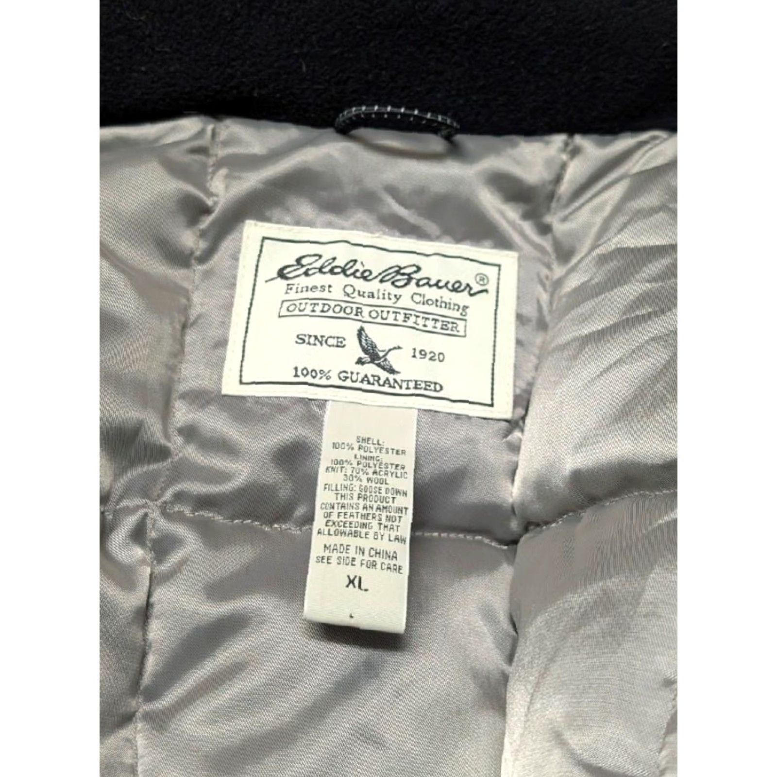 Eddie Bauer VINTAGE Eddie Bauer puffer goose down parka XL black hooded weatheredge Size US XL / EU 56 / 4 - 5 Thumbnail