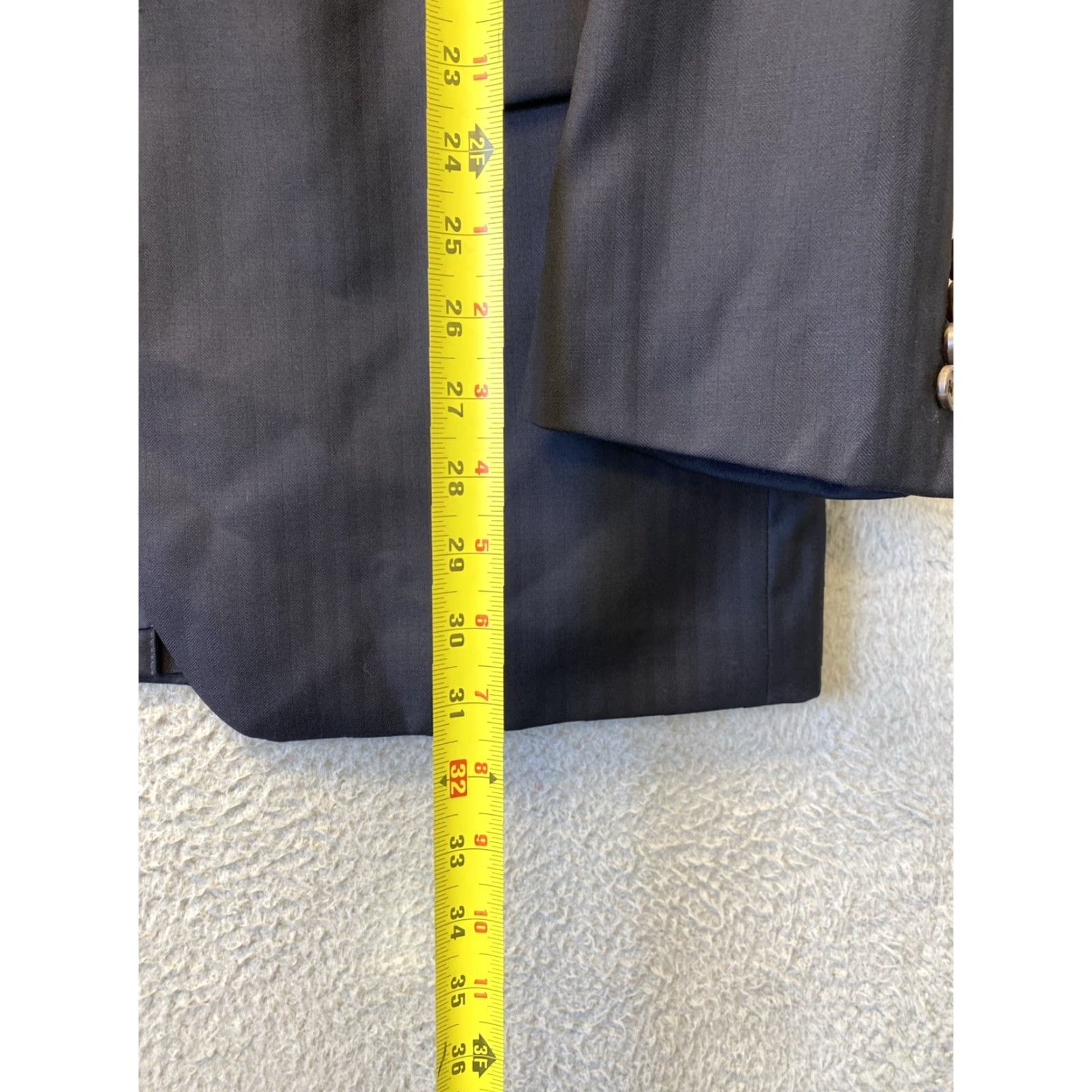 Ralph Lauren VINTAGE Ralph Lauren Green Label RLGL 2-piece Suit Men Regular Size 46L Black Striped Formal Size 46L - 5 Thumbnail