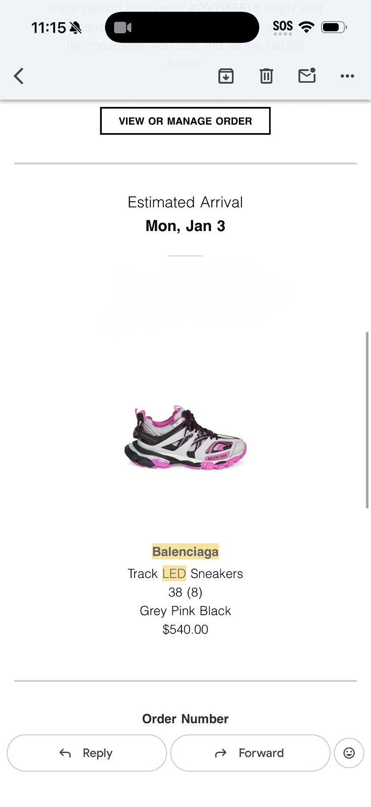 Balenciaga Balenciaga Track LED Sneakers in Grey & Pink & Black Size US 8 / IT 38 - 9 Thumbnail