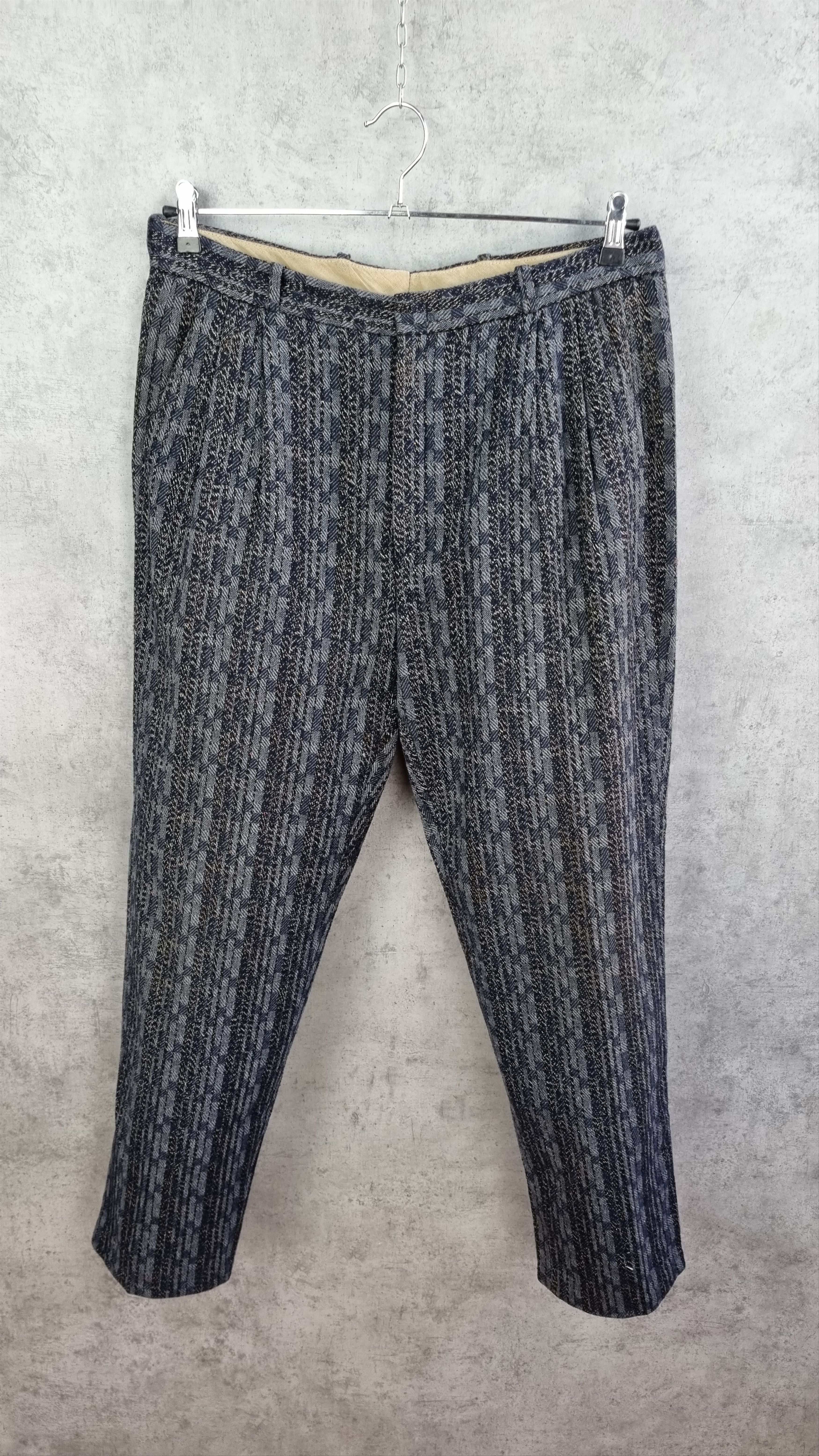 Seditionaries × Vintage 90s Unique Gorgeous Knitted Wool Pants Missoni Style Size US 33 - 8 Thumbnail