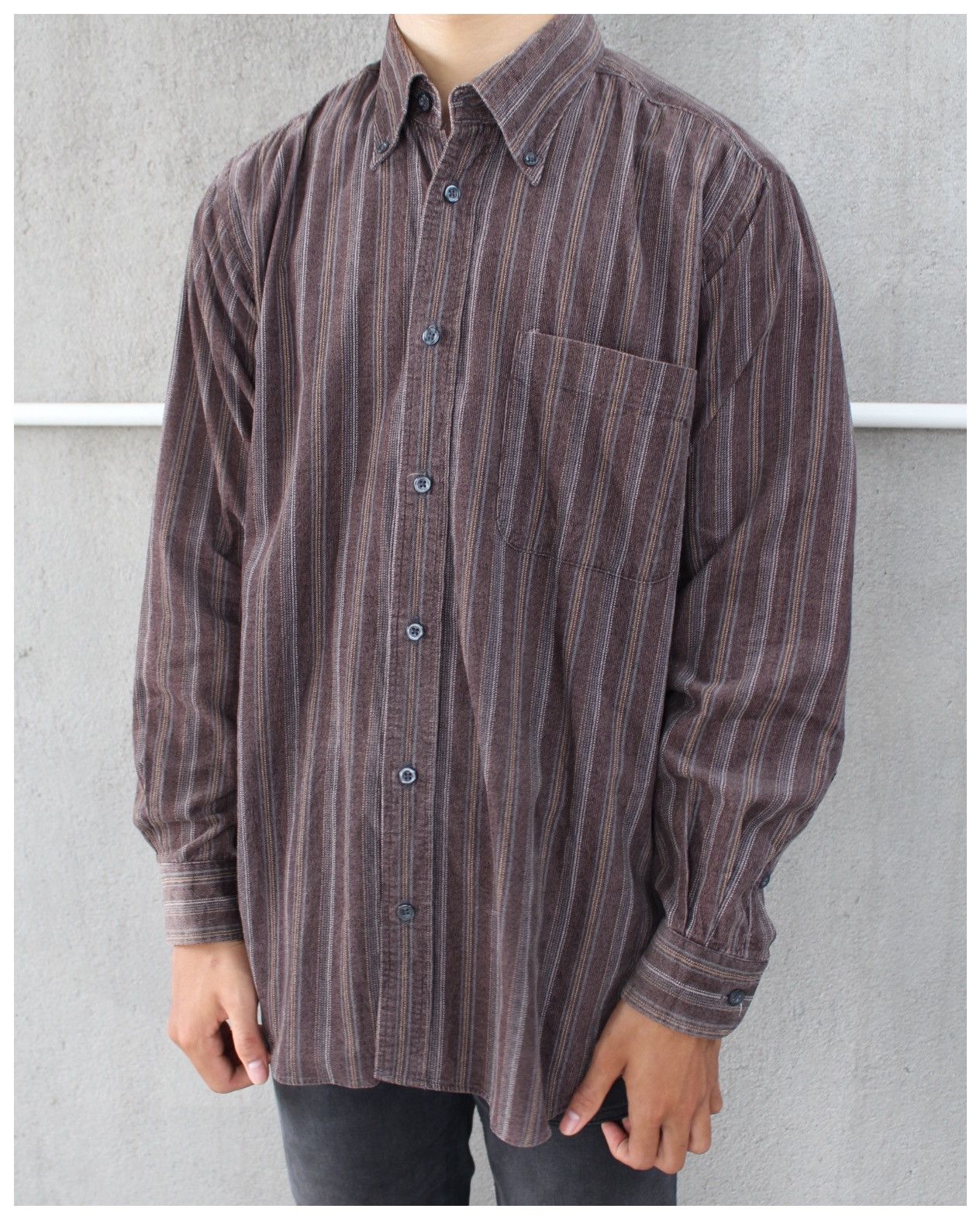 Kansai Yamamoto 2000S SISSY BY KANSAI YAMAMOTO CORDUROY SHIRT Size US M / EU 48-50 / 2 - 4 Thumbnail