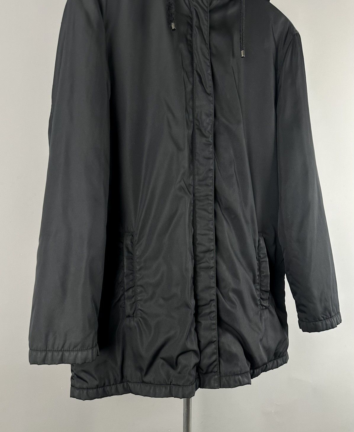 Prada Prada - Parka Zip Hooded - Nylon Jacket in Black Size US S / EU 44-46 / 1 - 6 Thumbnail
