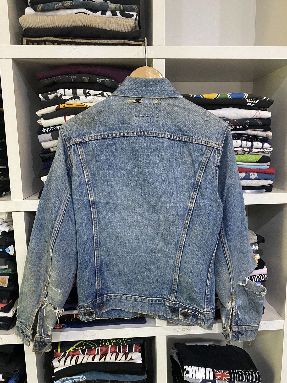 Levi's Vintage 90’s Levis Damaged Jacket Size US XS / EU 42 / 0 - 5 Thumbnail