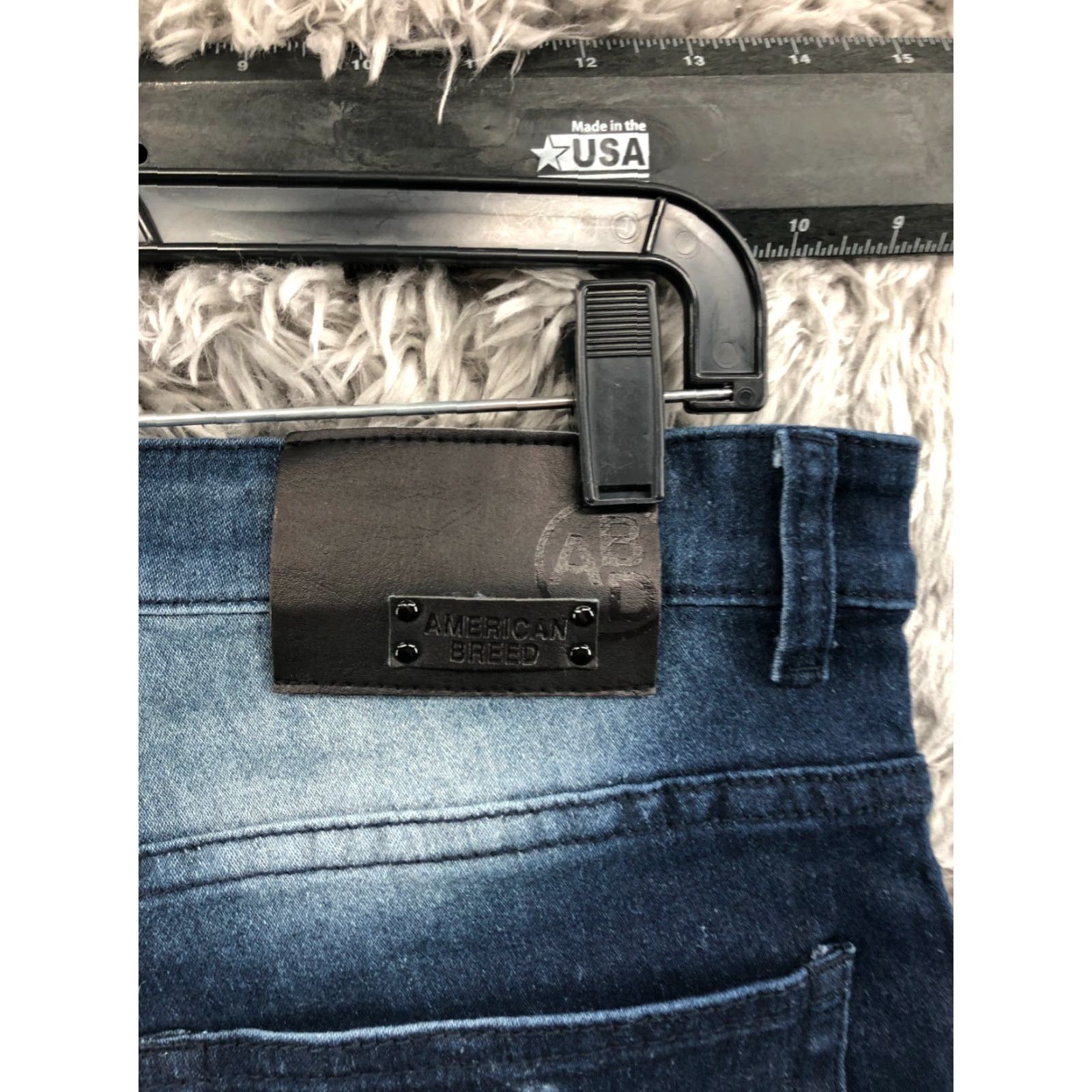 Vintage **Mens American Breed Straight Jeans Size 36 Mid Rise Dark Wash Blue** User: **American Breed Mens Straight Jeans Size 36 Mid Rise Dark Wash Blue** Size US 36 / EU 52 - 6 Thumbnail