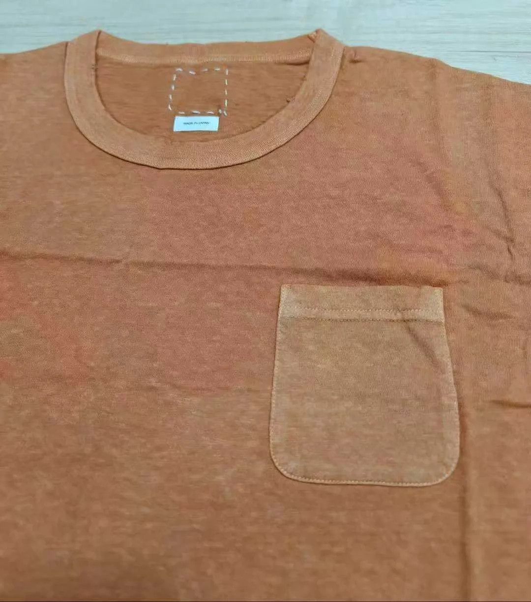 Visvim visvim 21ss jumbo tee uneven-dye orange 3 hand-damaged Size US L / EU 52-54 / 3 - 4 Thumbnail
