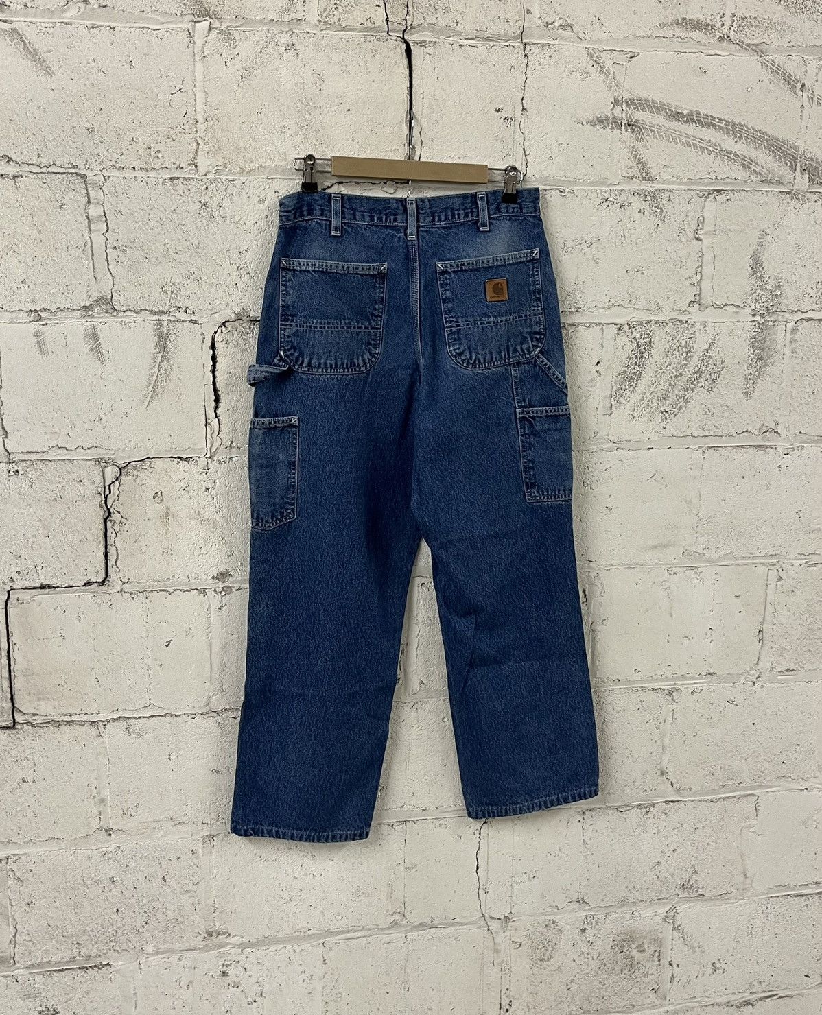Carhartt Carhartt carpanter cargo denim pants baggy faded workwear Size US 30 / EU 46 - 1 Thumbnail