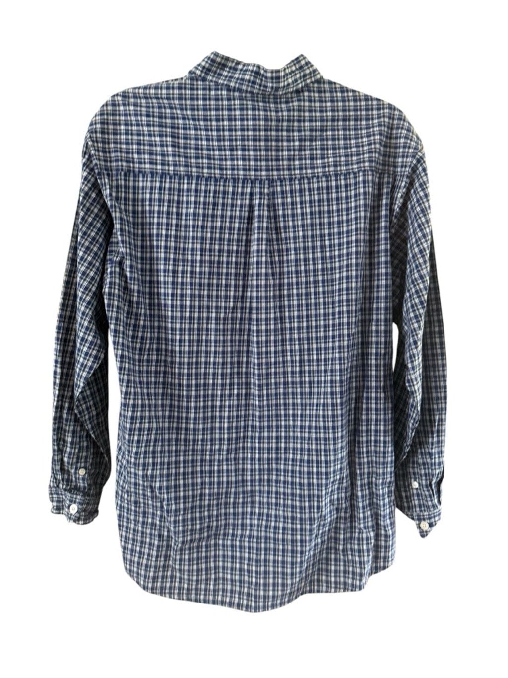 Izod Men's IZOD Blue White Plaid Casual Button Down Shirt XL Size US XL / EU 56 / 4 - 3 Thumbnail