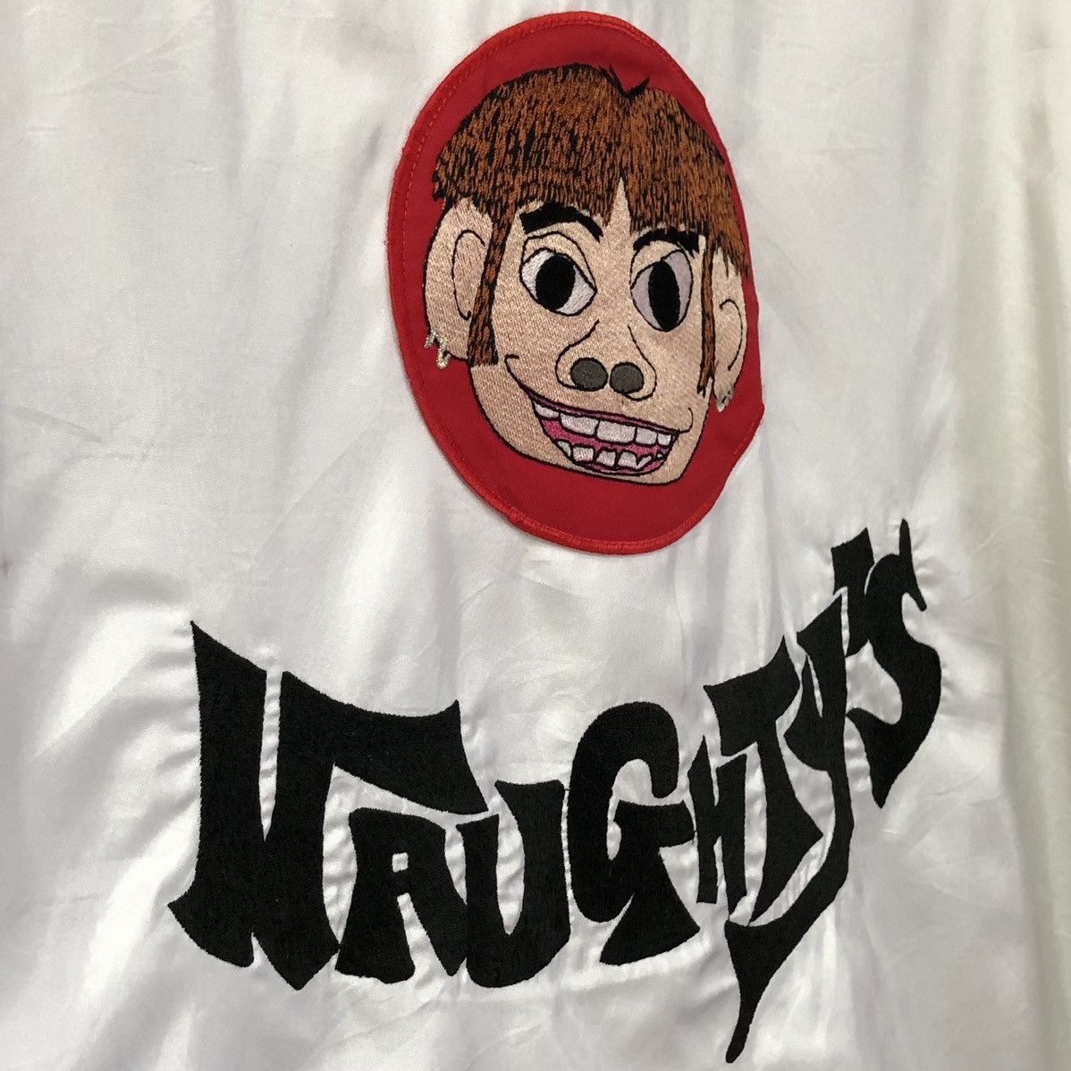 Vintage Vintage NAUGHTY’S Embroidery Nylon Coach Jacket Size US L / EU 52-54 / 3 - 3 Thumbnail