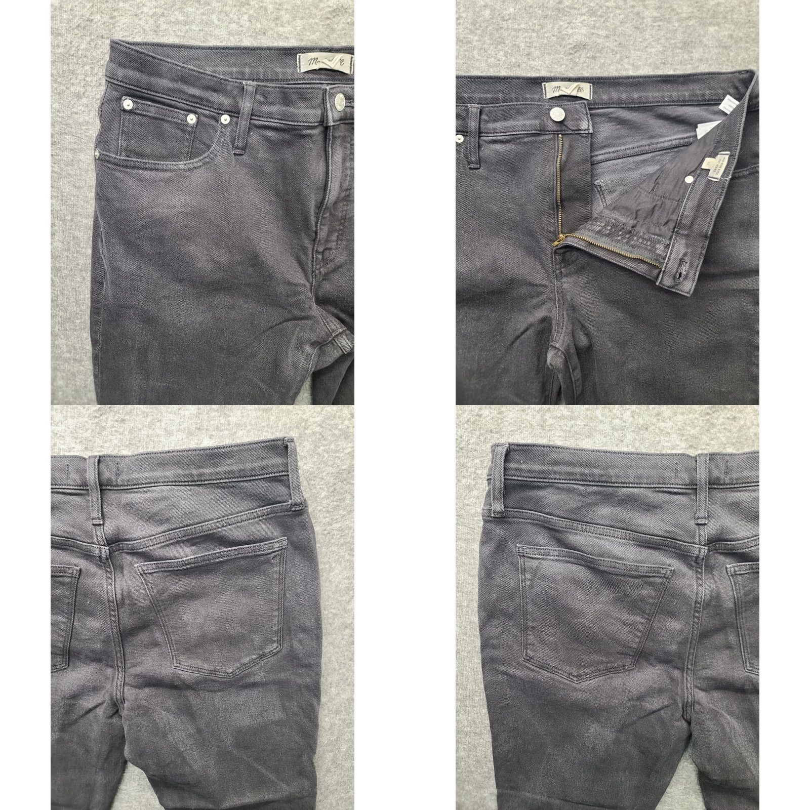 Madewell Madewell Jeans Women’s 32x27 Dark Wash Flared Kick Out Mid-Rise Denim Size 24" / US 00 / IT 34 - 9 Thumbnail