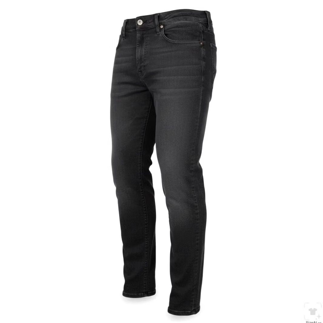 Lucky Brand Lucky Brand 121 Jeans Slim Tapered Zip Fly 36x32 Black Charcoal Wash Denim Mens Regular Size 36 Pants Size US 36 / EU 52 - 2 Thumbnail