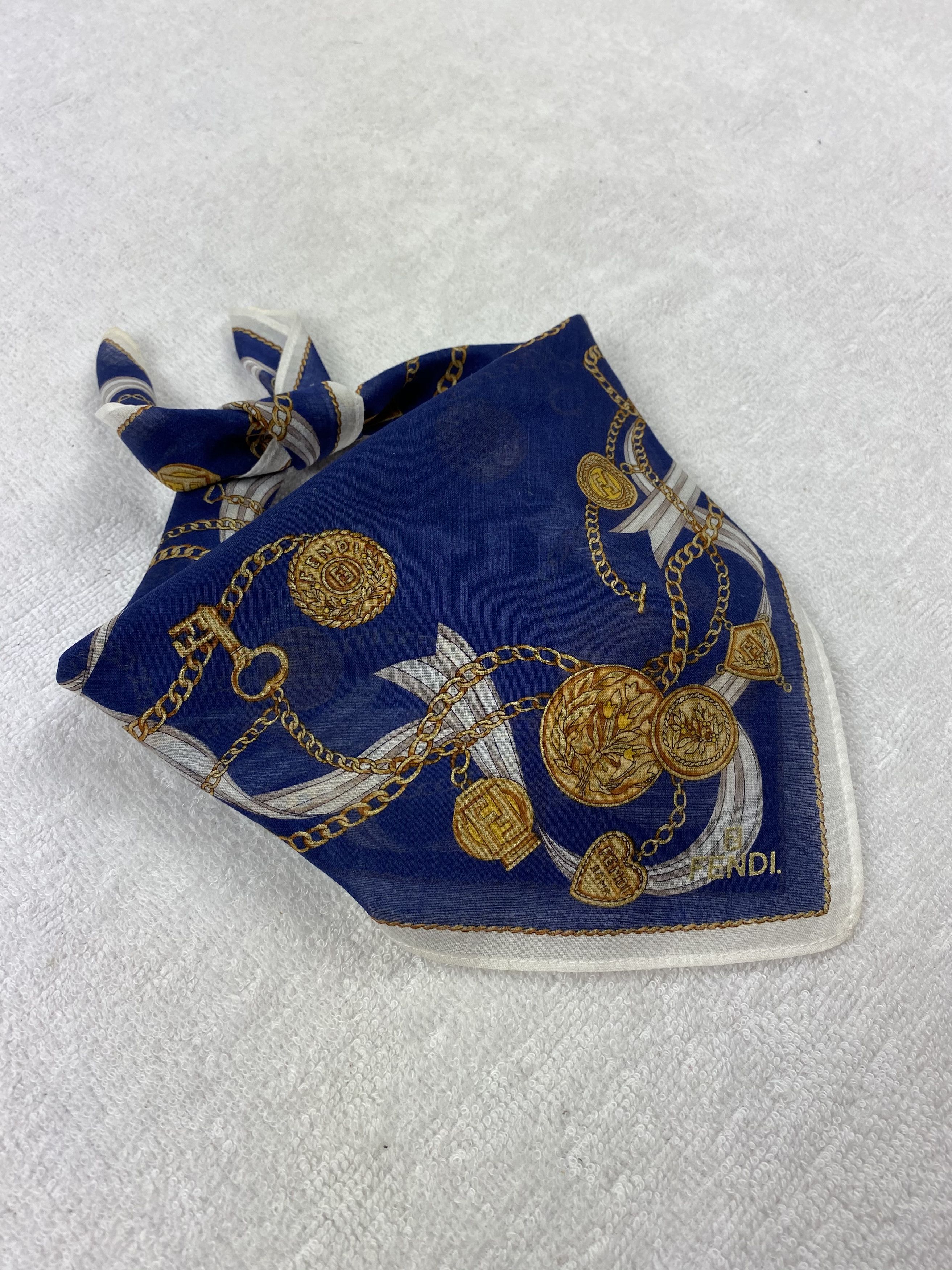 Vintage Fendi Handkerchief / Bandana / Neckerchief A203 Size ONE SIZE - 2 Thumbnail