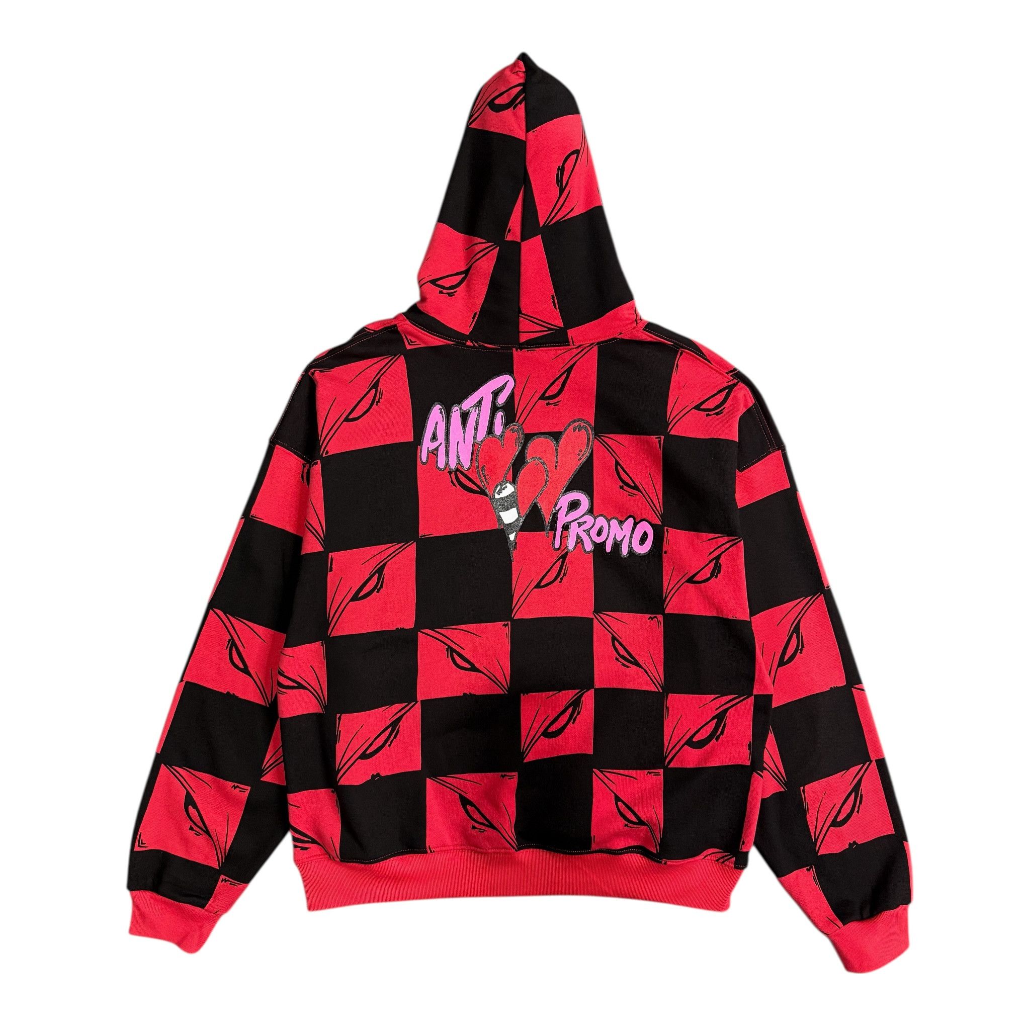 Matty Boy Anti Promo 99 Eyes Las Vegas Hooded Sweatshirt Red Multi Size US XXL / EU 58 / 5 - 1 Thumbnail