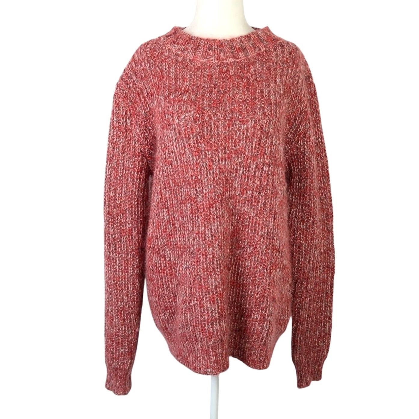 Simon Miller Simon Miller Red and Indigo Fuzzy Mohair Knit Pullover Sweater Mens Small Size US S / EU 44-46 / 1 - 2 Thumbnail