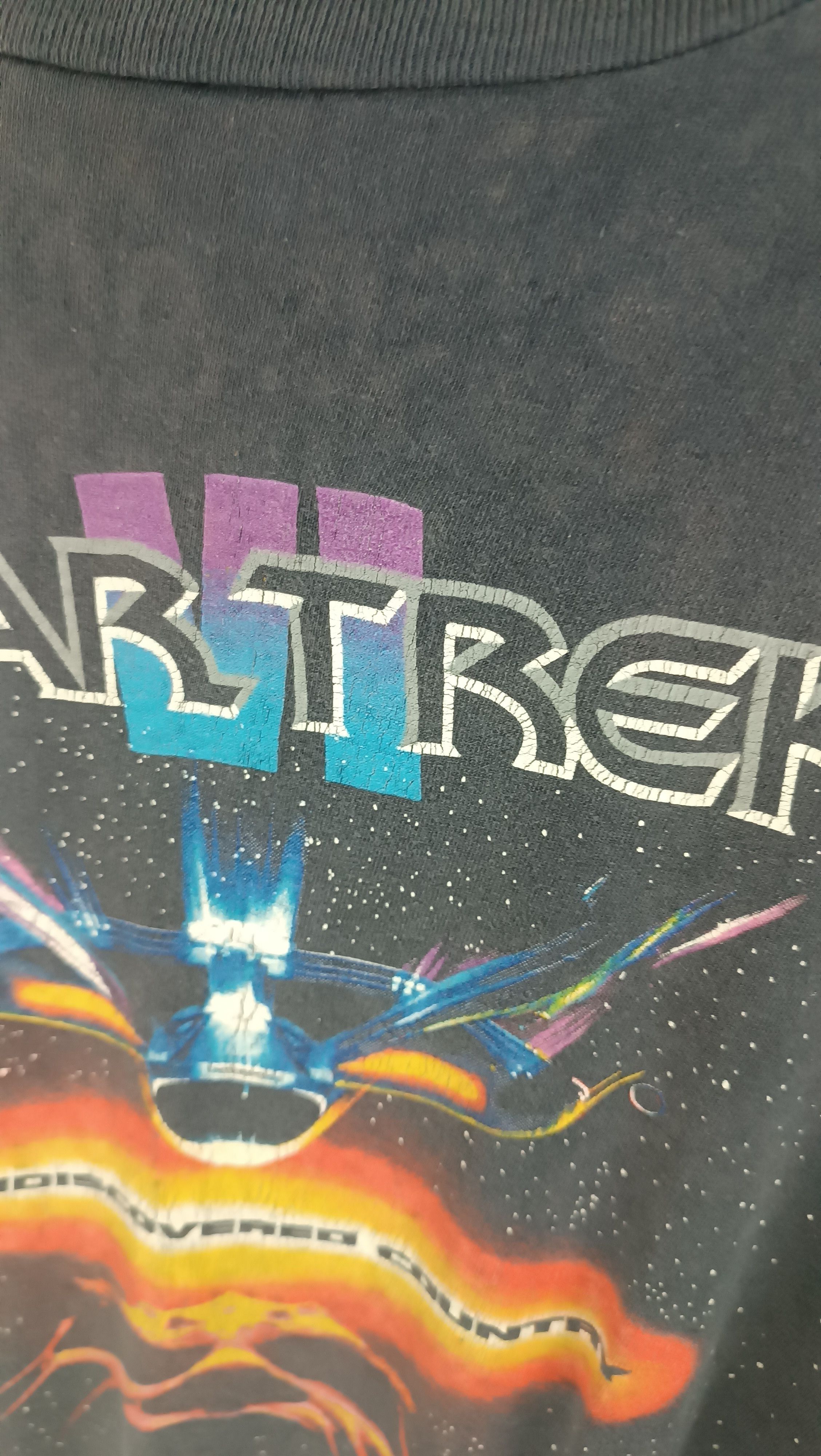 Vintage THRASH FADED VINTAGE 90'S STAR TREK VI MOVIE TEE VERY RARE Size US XL / EU 56 / 4 - 12 Thumbnail