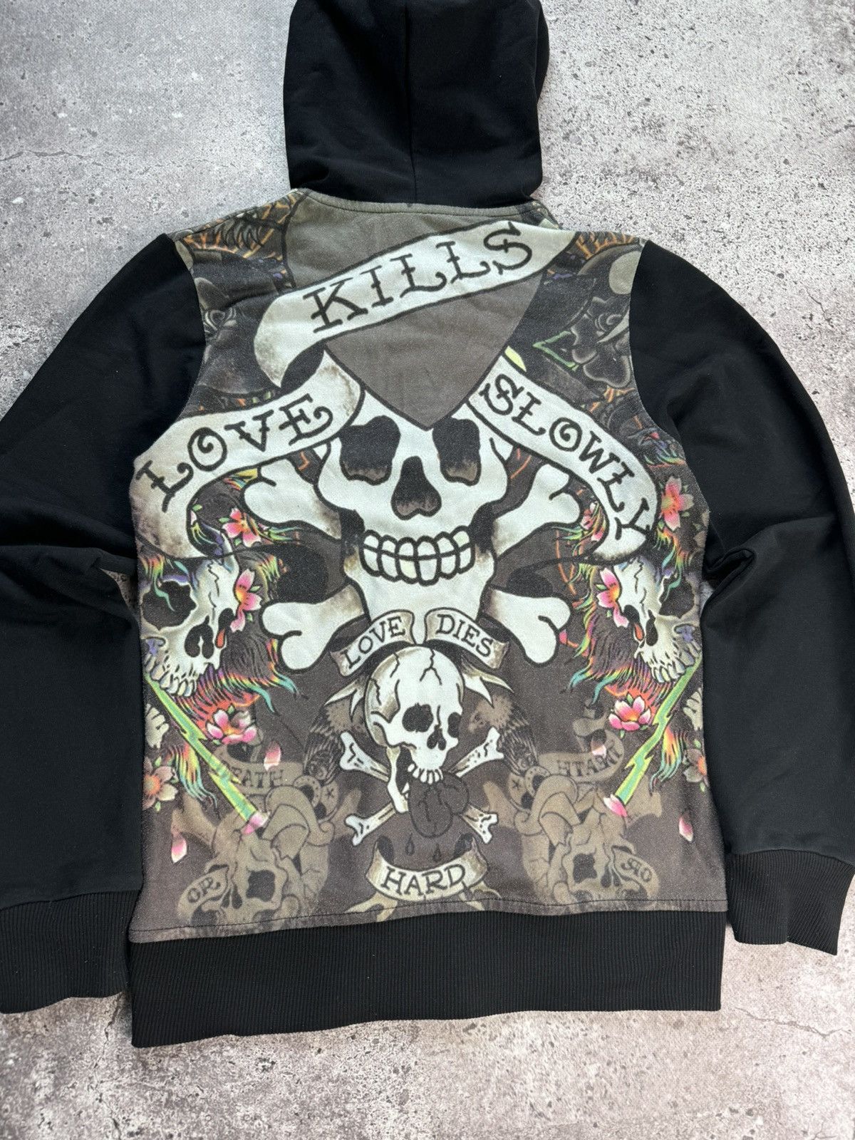 Christian Audigier × Ed Hardy × Vintage Ed Hardy by Christian Audigier Hoodie Vintage Y2K Size L / US 10 / IT 46 - 10 Thumbnail