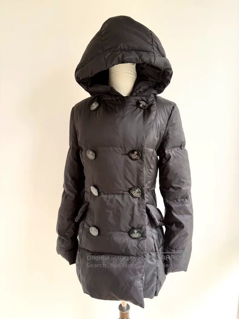 Vivienne Westwood Vivienne Westwood Vintage black Saturn hooded down jacket Size M / US 6-8 / IT 42-44 - 1 Thumbnail