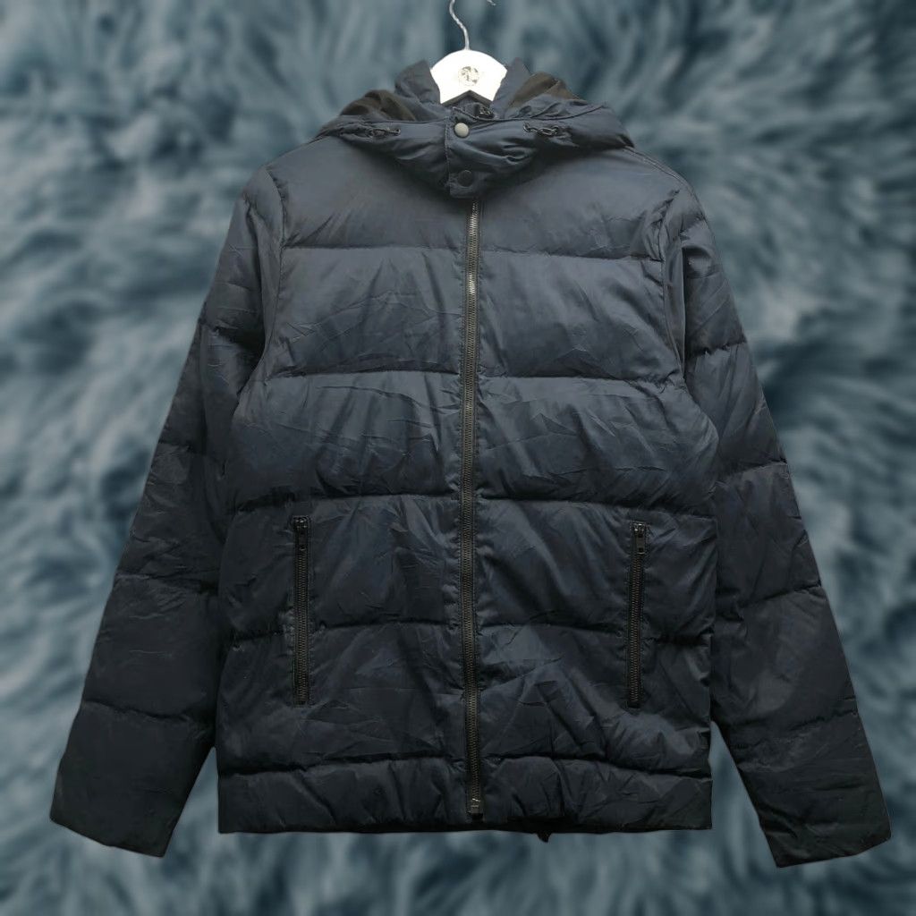 Theory Theory Down Quilted Puffer Full Zip Jacket Mens Small Hooded Navy Parka Taslan Polyester Zip Mens Small Hooded Puffer Jacket Size US S / EU 44-46 / 1 - 1 Thumbnail