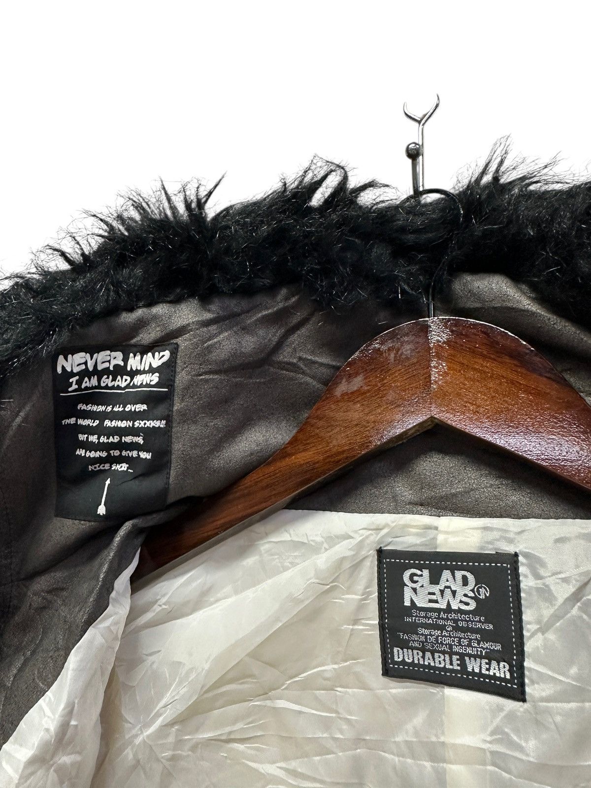 Japanese Brand 🔥Glad News Punk Faux Fur Leopard Skull Jacket Size US S / EU 44-46 / 1 - 11 Thumbnail