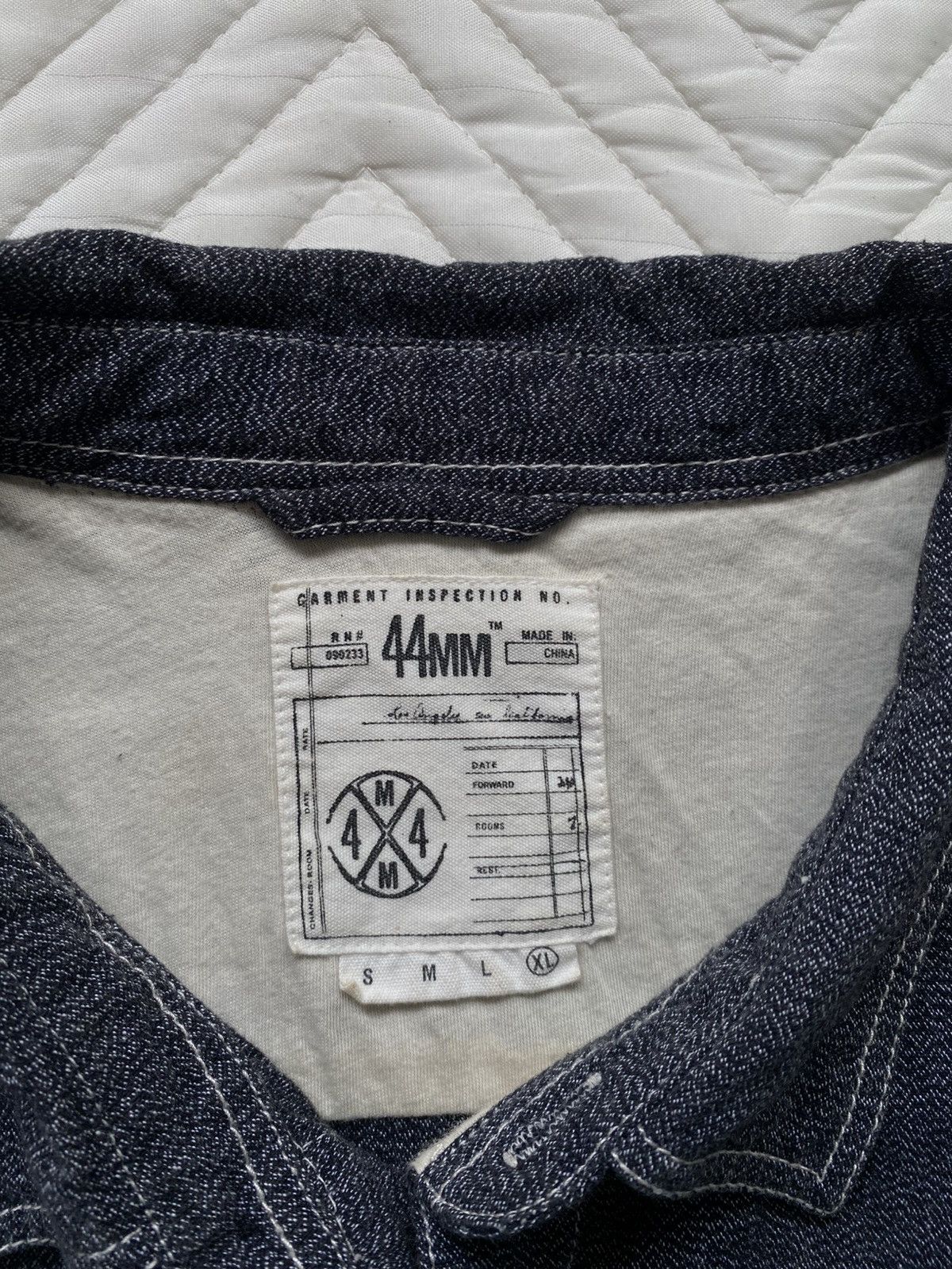 Garment Reproduction of Workers 44MM Reproduction Salt & Pepper Workwear Shirt Size US XL / EU 56 / 4 - 4 Thumbnail