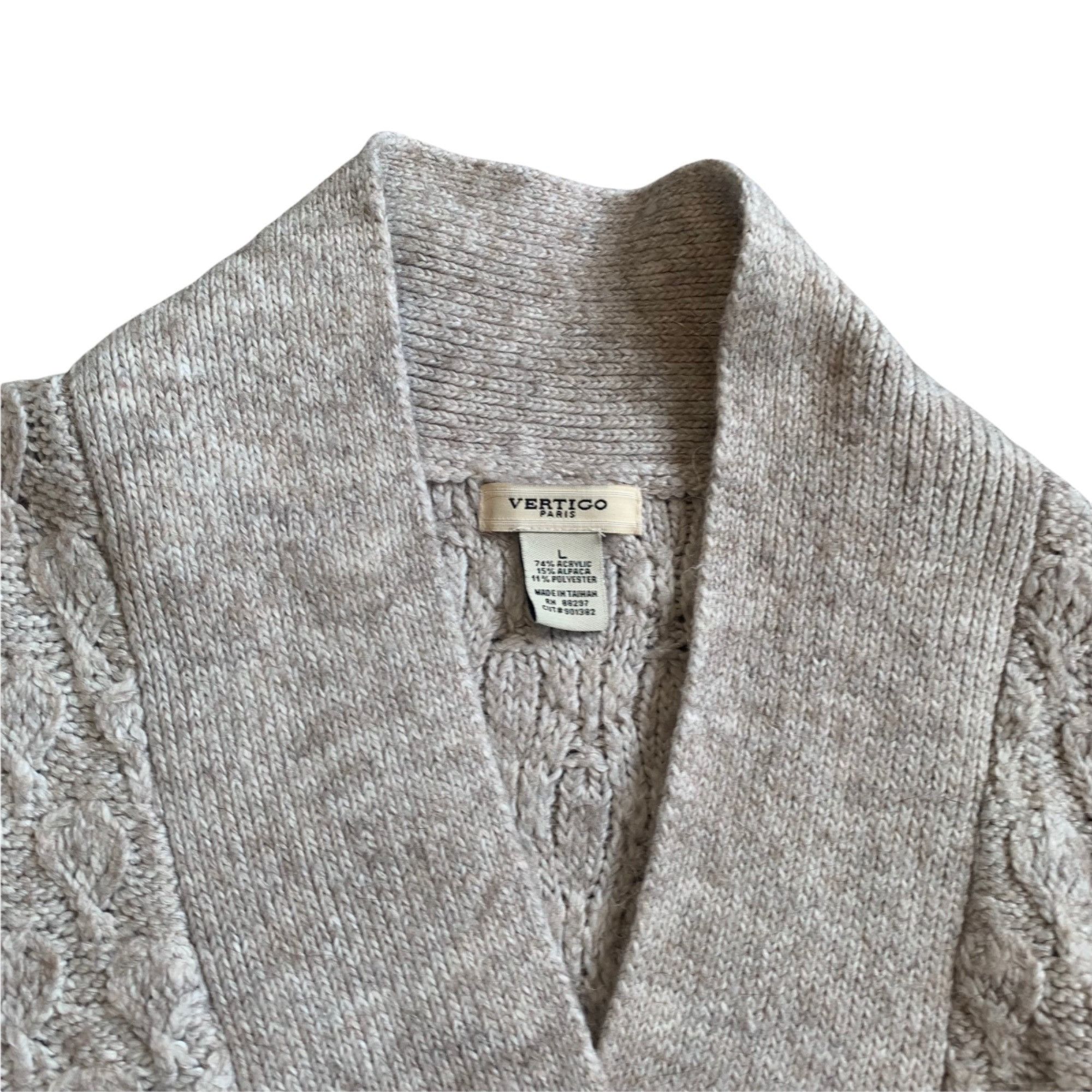 Other Vertigo Paris Alpaca Knit Babydoll Y2K Boho Textured Sweater Size L / US 10 / IT 46 - 4 Thumbnail