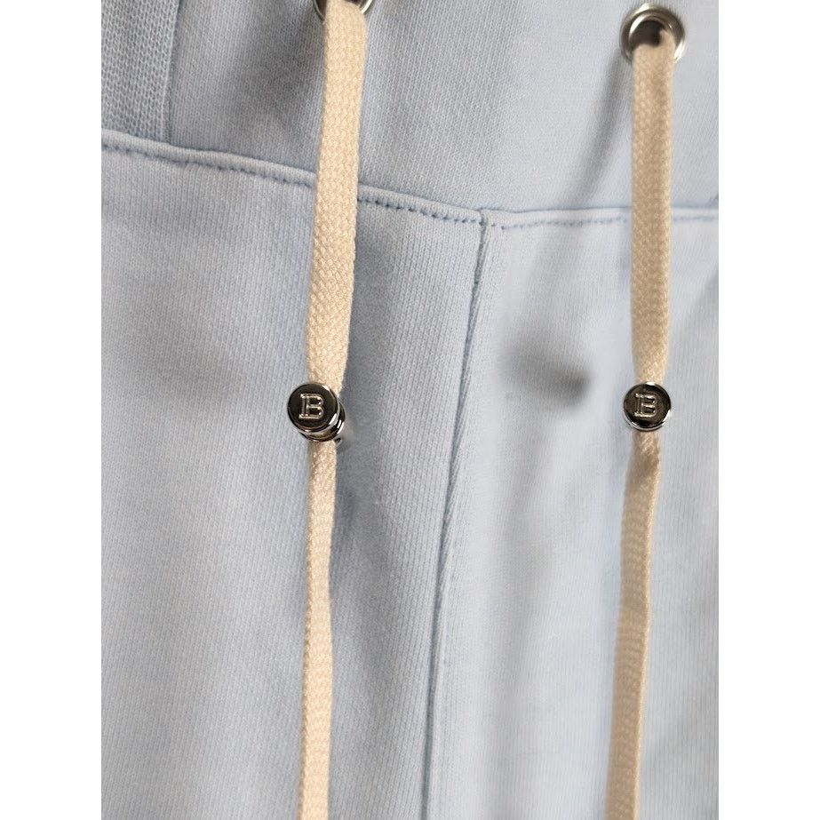 Balmain o1rshd1 B Logo Jogger Short in Baby Blue Size US 32 / EU 48 - 9 Thumbnail